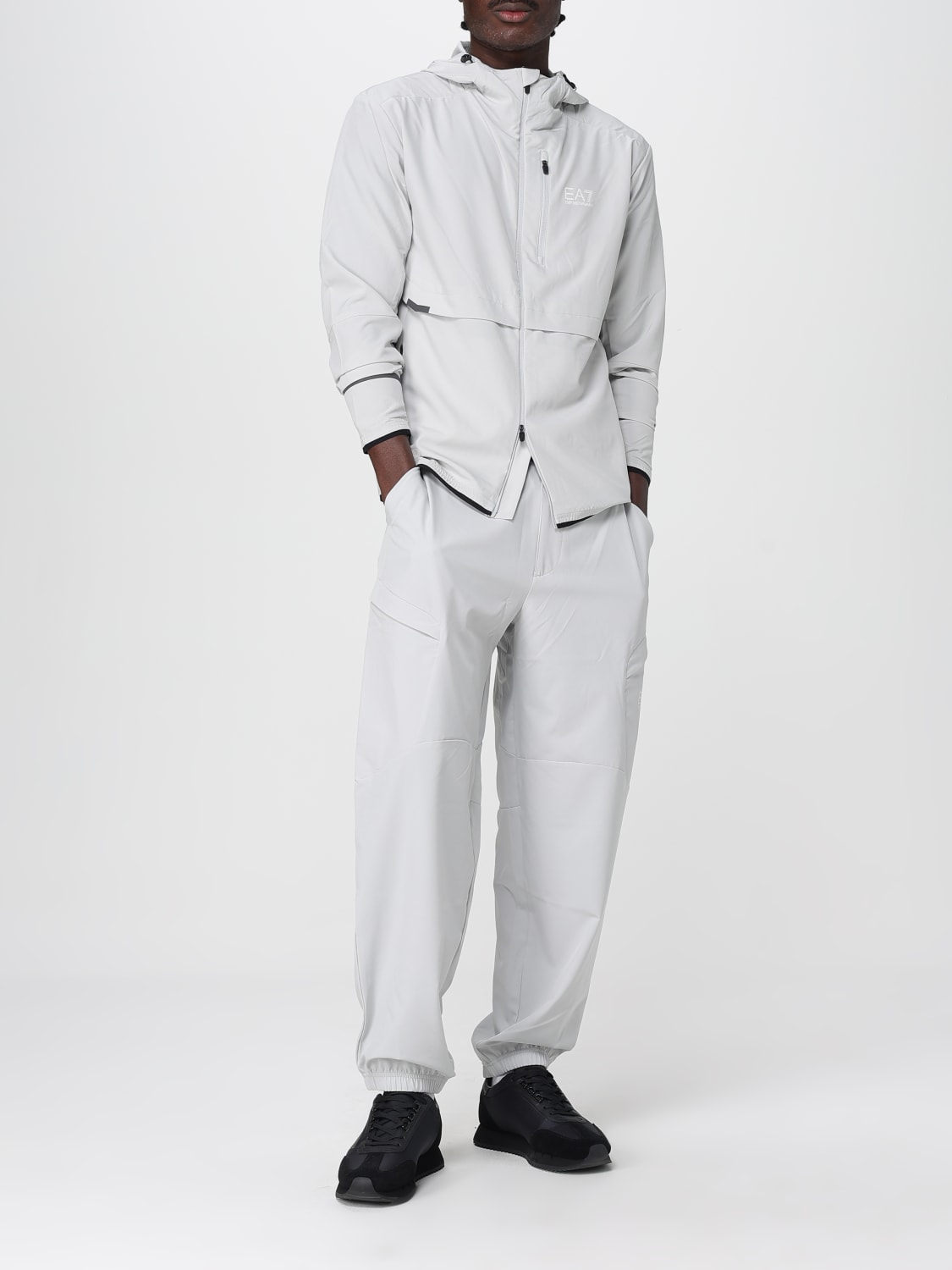 EA7 裤子: 裤子 男士 Ea7, 灰色 1 - Img 2