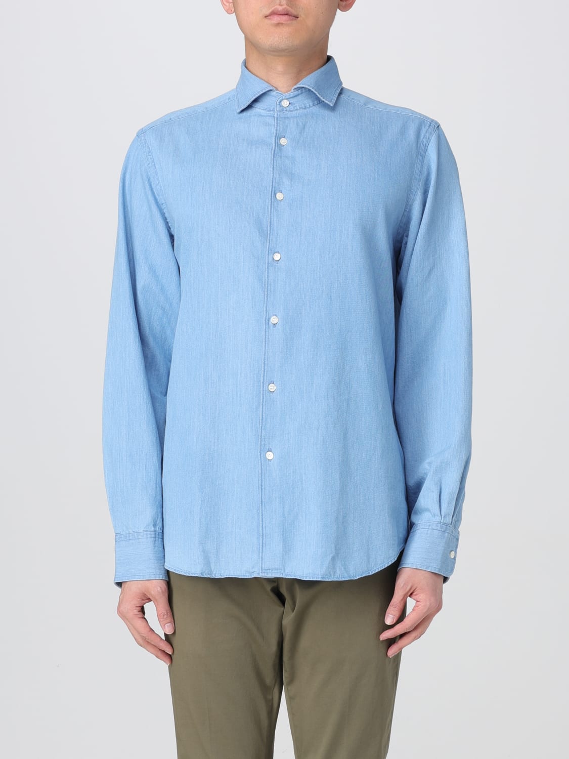 ASPESI SHIRT: Shirt men Aspesi, Denim - Img 1