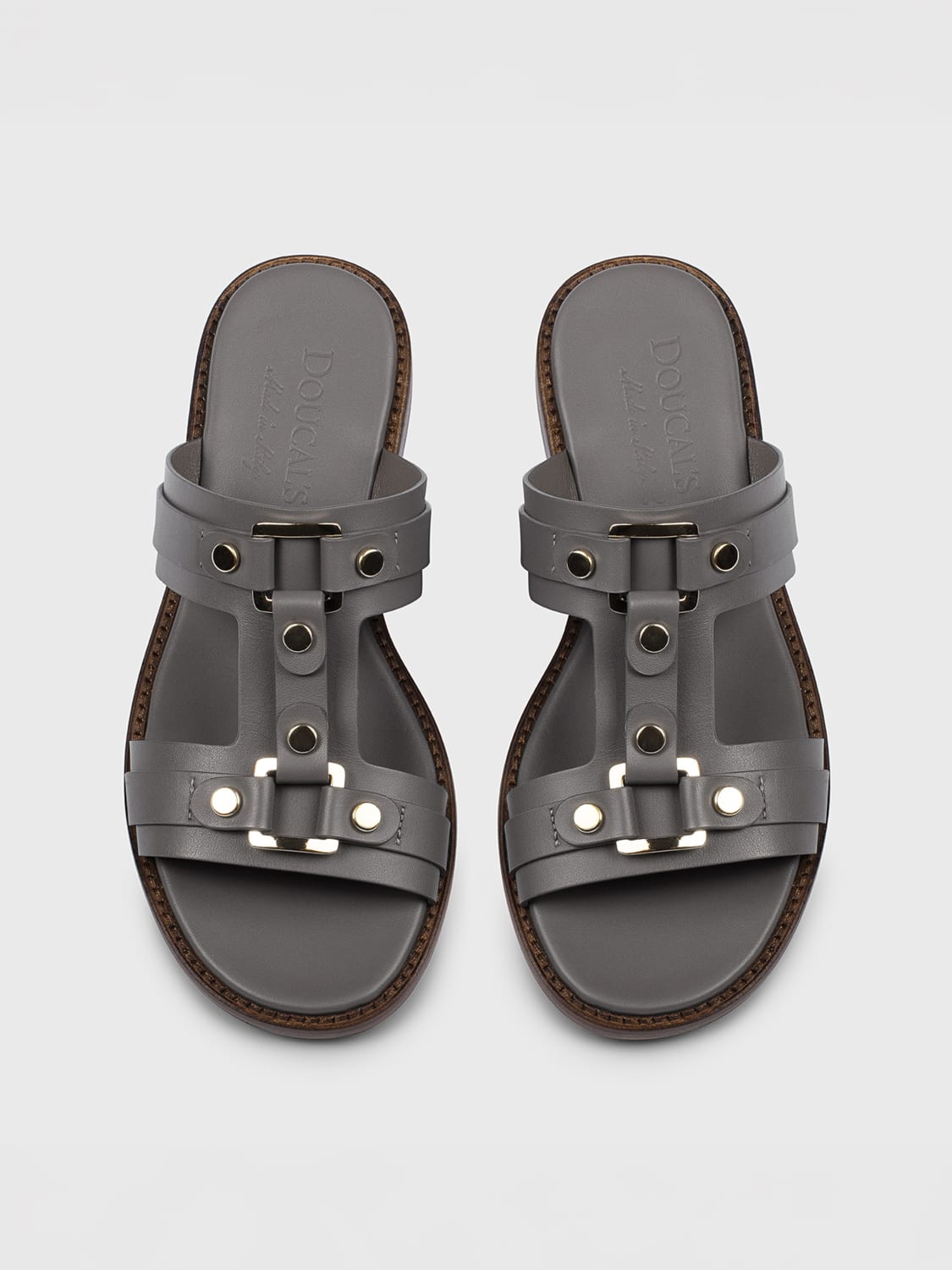 シューズ・サンダルその他 DOUCAL'S Woman Flat sandals Grey DD8771MARNUF073 MN03 DOUCAL'S: Flat sandals woman - Grey | Doucal's flat sandals
