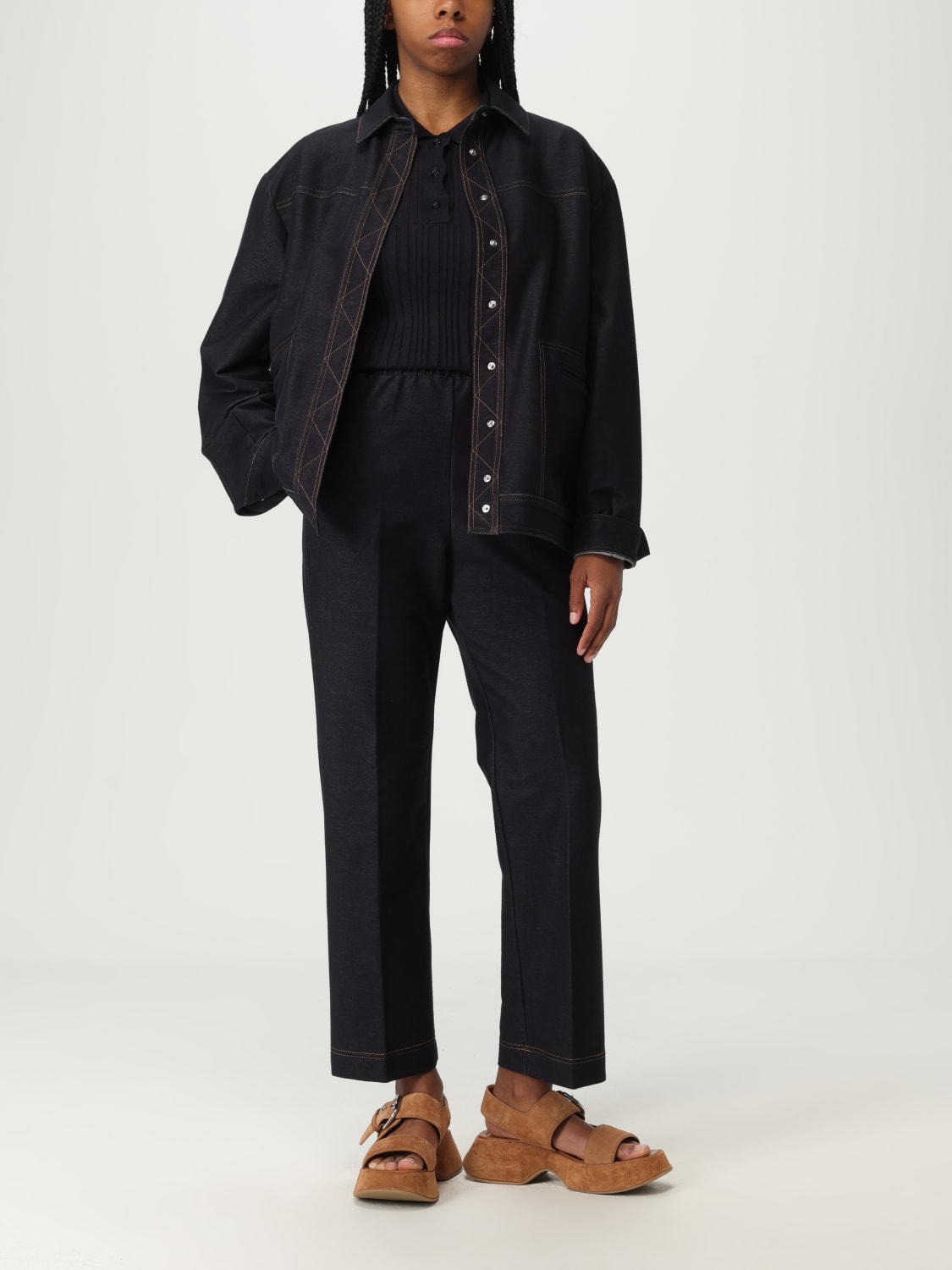 パンツ MM Max Mara Woman Pants Blue 2516781047600 003 MM MAX MARA: Pants woman - Blue | Mm Max Mara pants