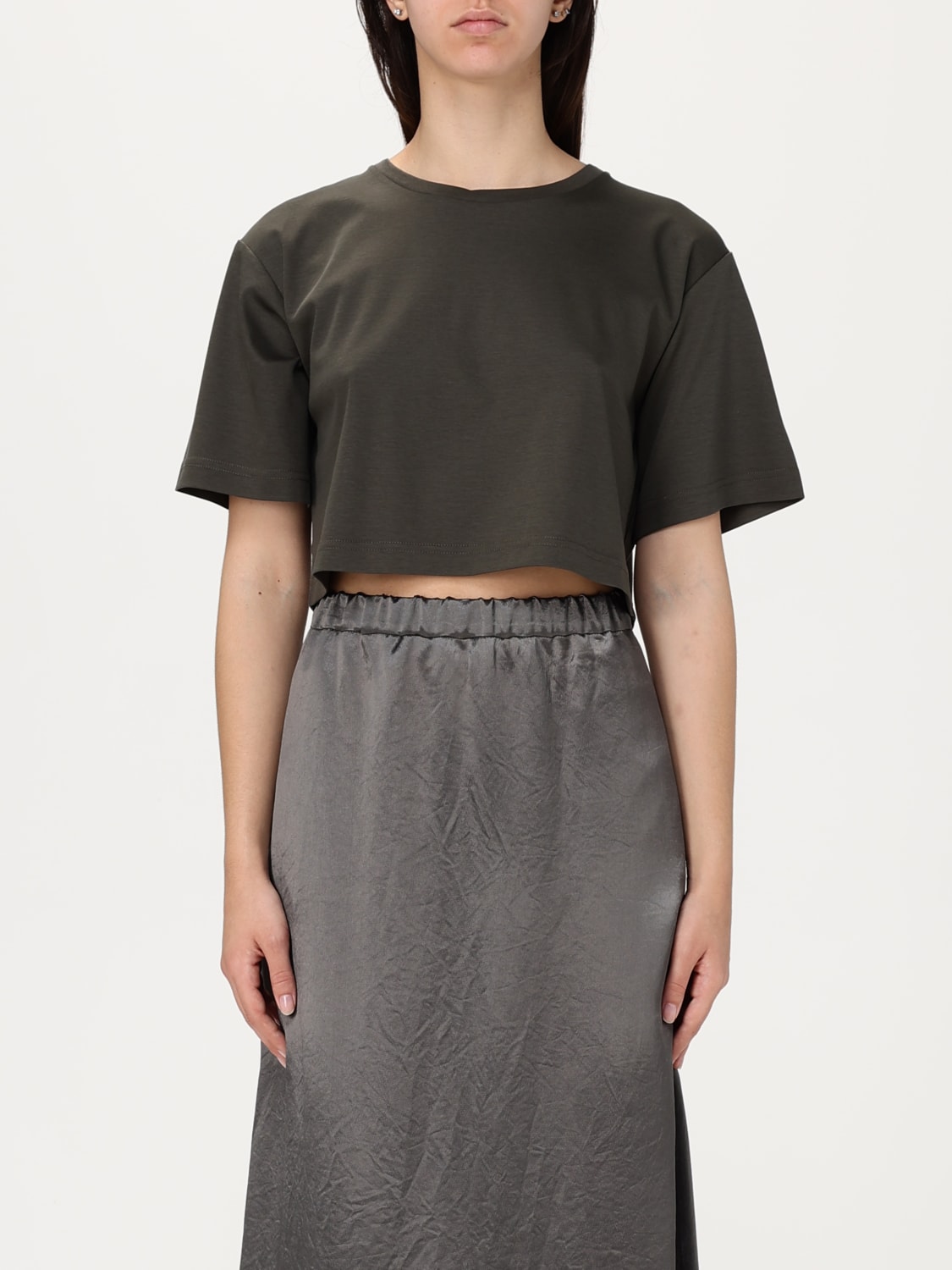Tシャツ・カットソー MAX MARA STUDIO Woman T-Shirt Grey 2426116022600 080 Grey t shirt | Max Mara