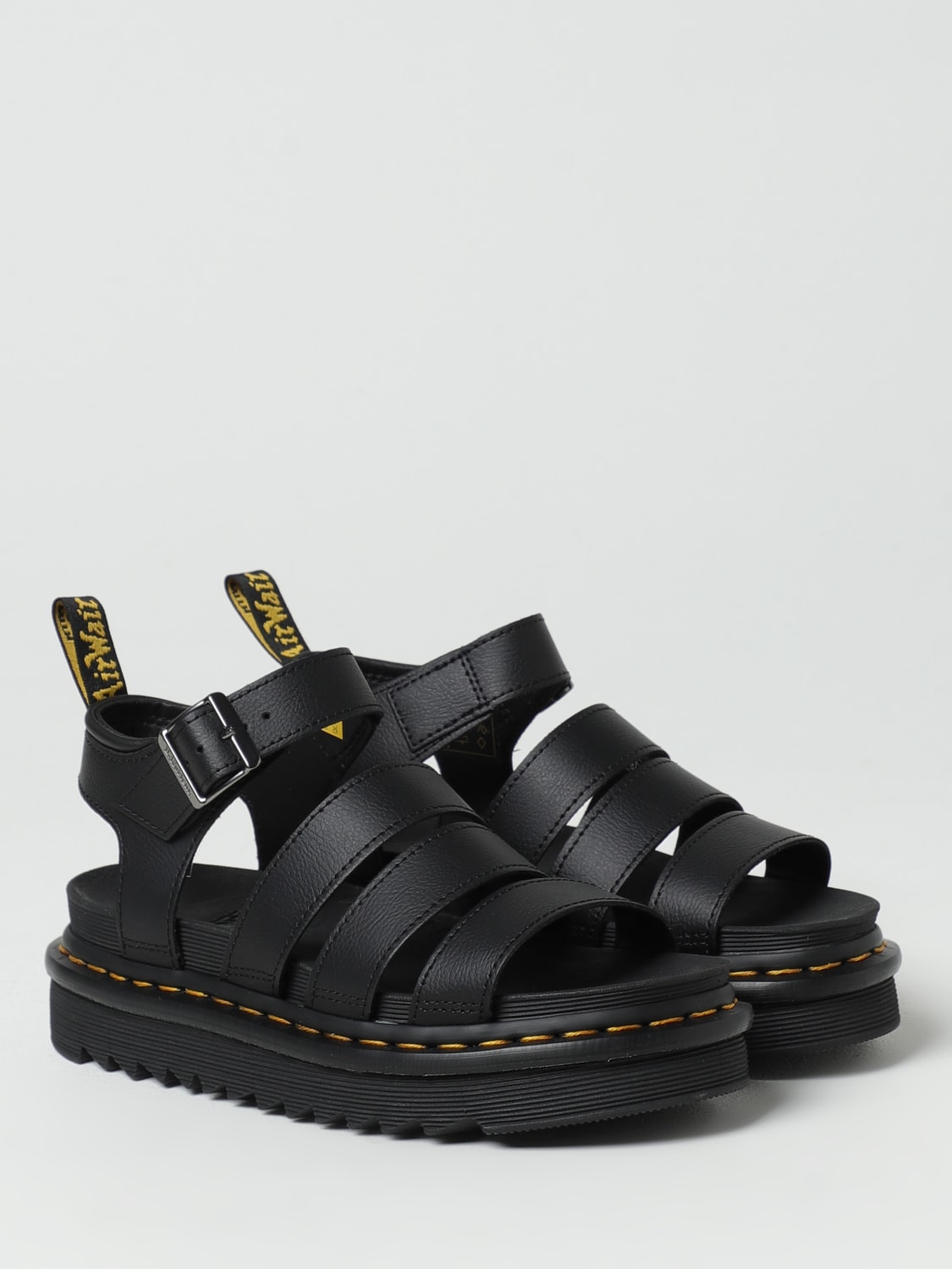 DR. MARTENS HEELED SANDAL: Shoes woman Dr. Martens, Black - Img 2