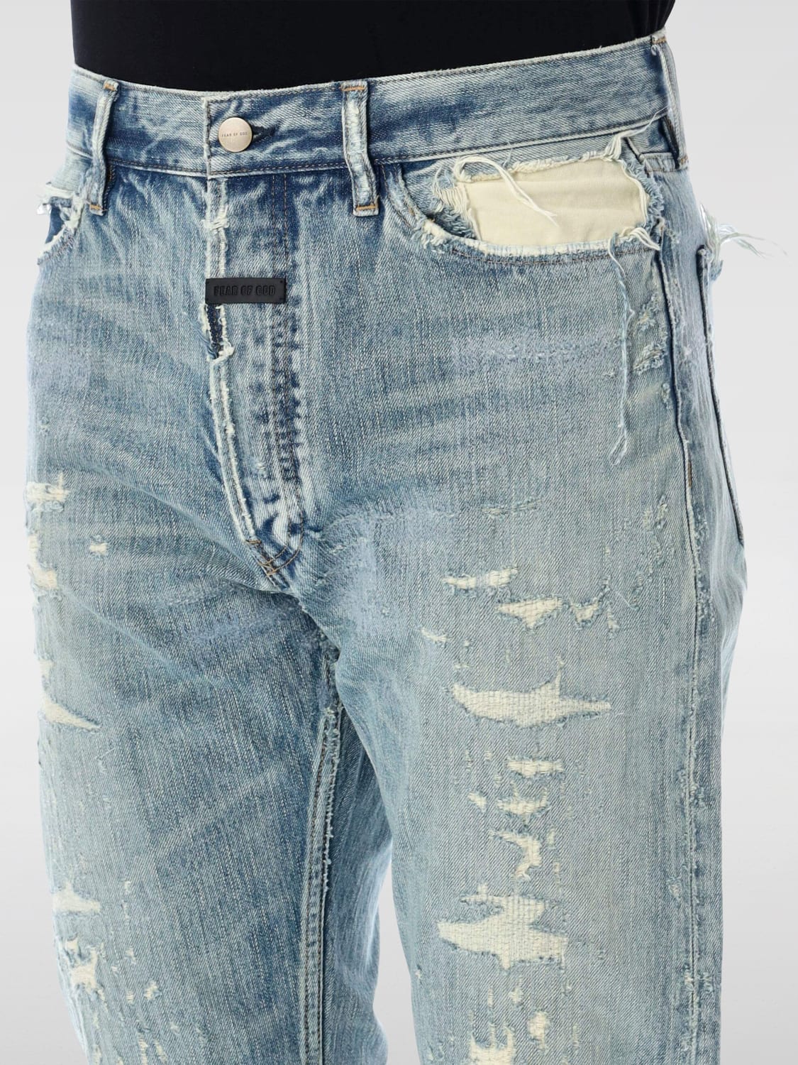 FEAR OF GOD 청바지: 청바지 남성 Fear Of God, 인디고 - Img 3