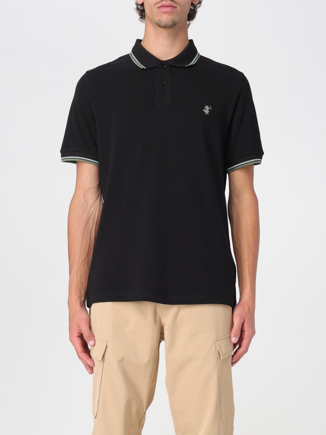 ポロシャツ SAVE THE DUCK Men Polo shirt Blue DR0136MBATE20 90049 SAVE THE DUCK: Polo shirt men - Black | Save The Duck polo