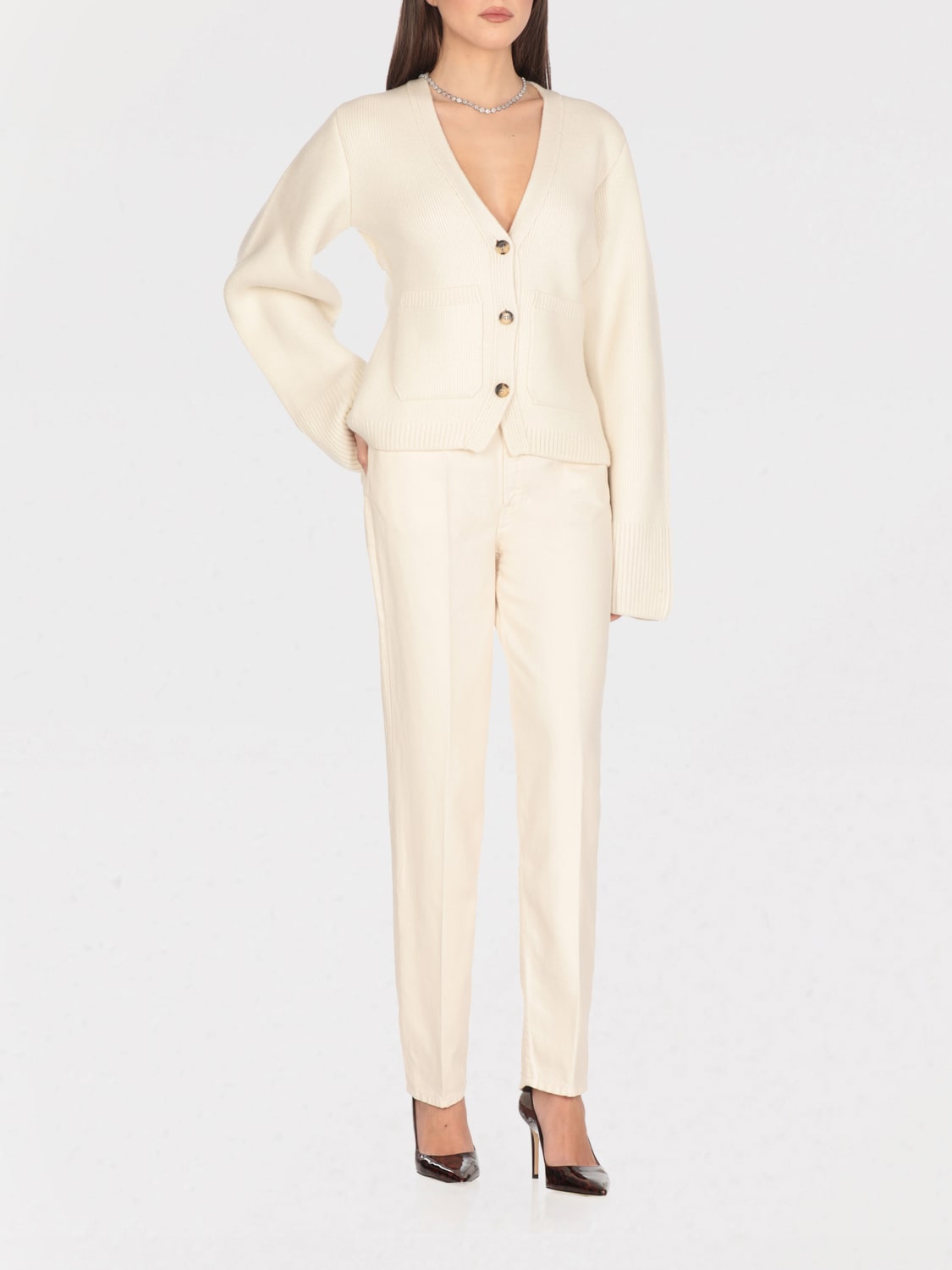 デニム・ジーパン MOTHER Woman Jeans Ivory 112061359 NAT MOTHER: Jeans woman - Ivory | Mother jeans 112061359 online