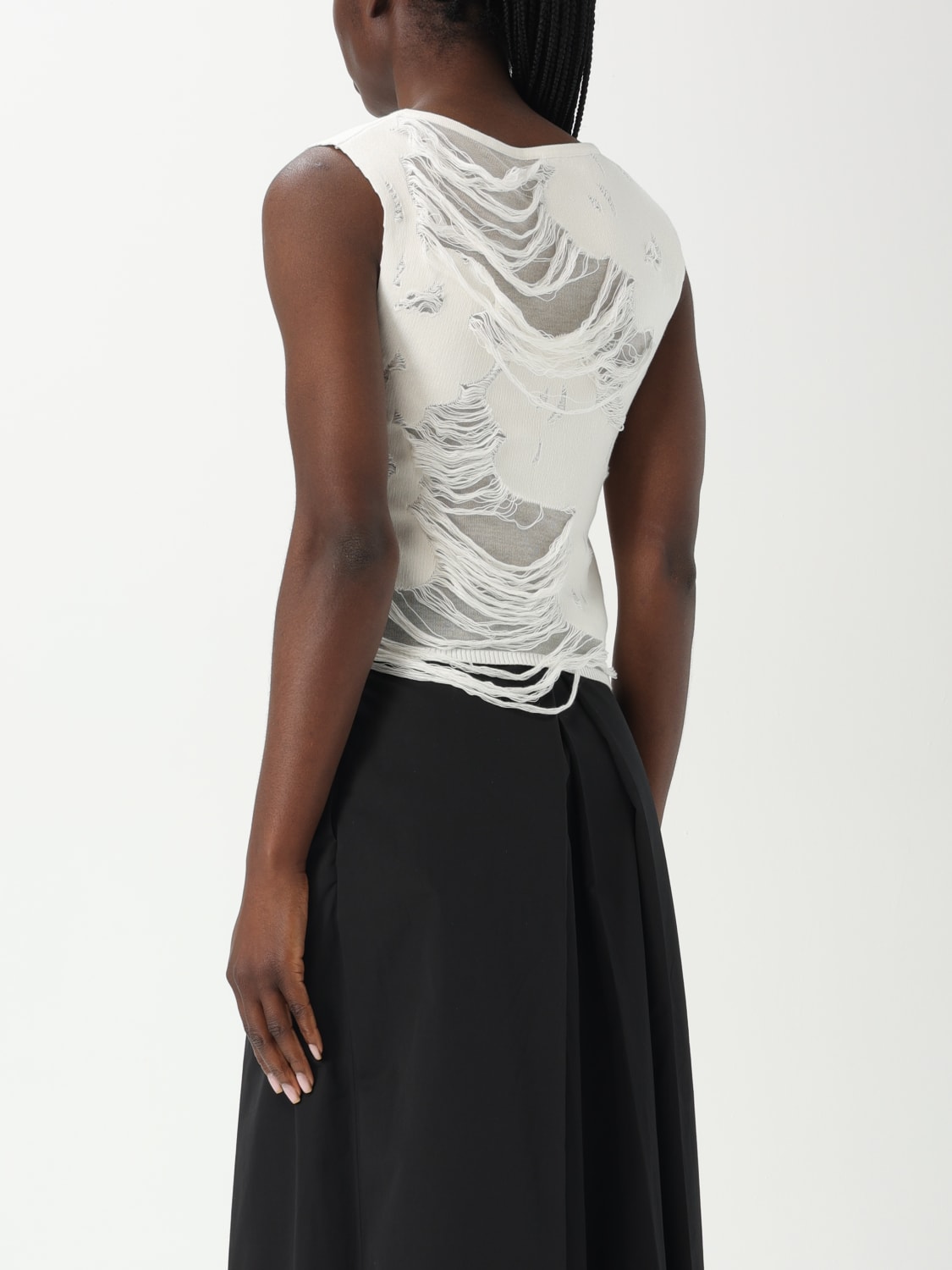 MM6 MAISON MARGIELA: Top woman - White | Mm6 Maison Margiela