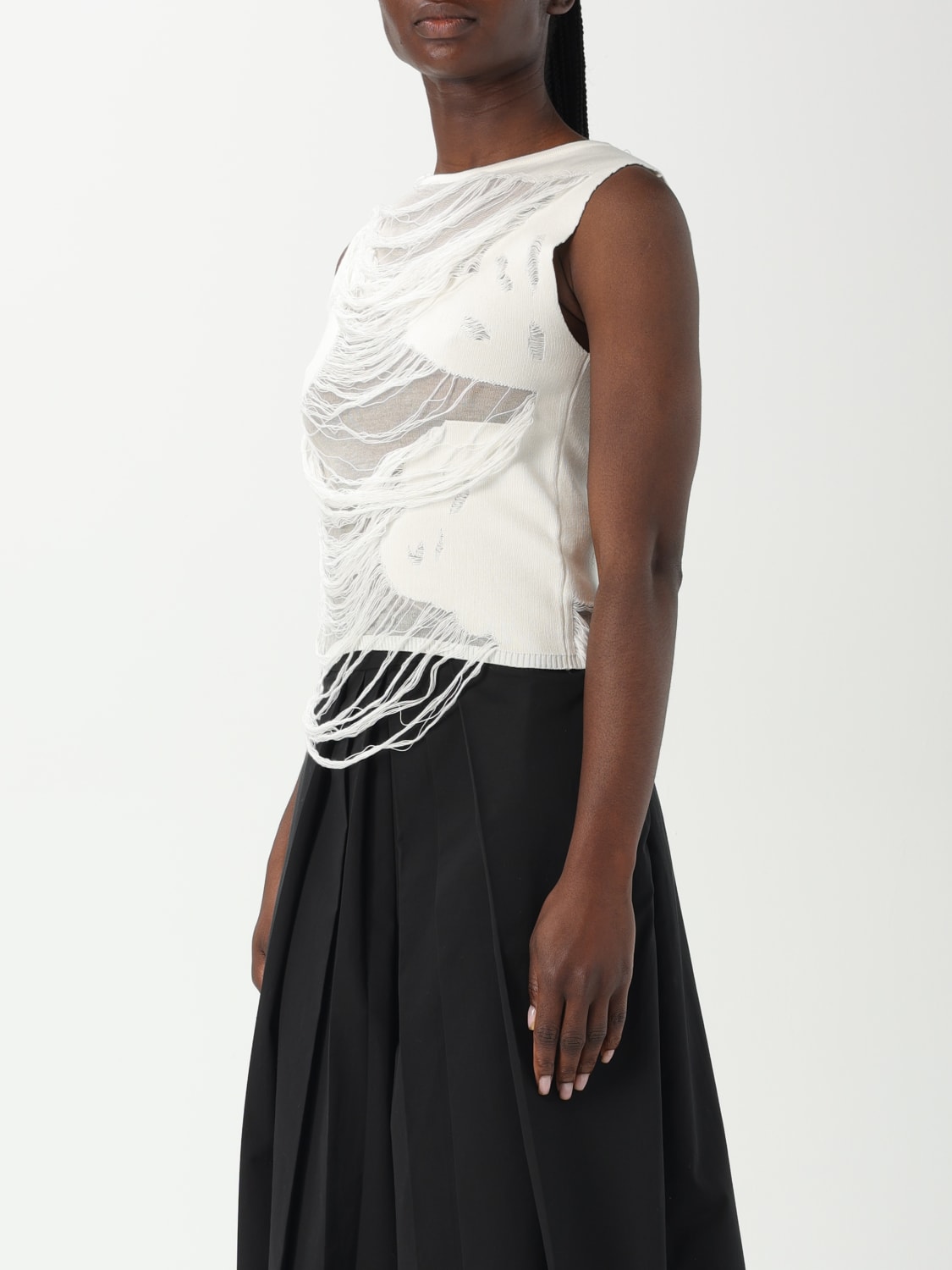 MM6 MAISON MARGIELA TOP: Top damen Mm6 Maison Margiela, Weiß - Img 4