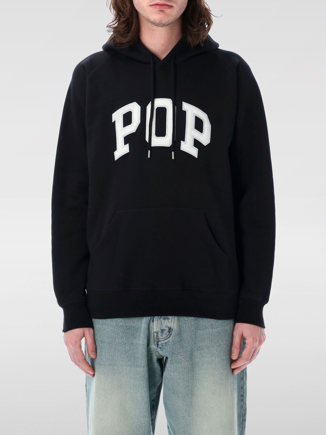 パーカー・フーディ Pop Trading Company SS25 POP HOODIE (POPSS2501005 BLACK) POP TRADING COMPANY: Suit men - Black | Pop Trading Company