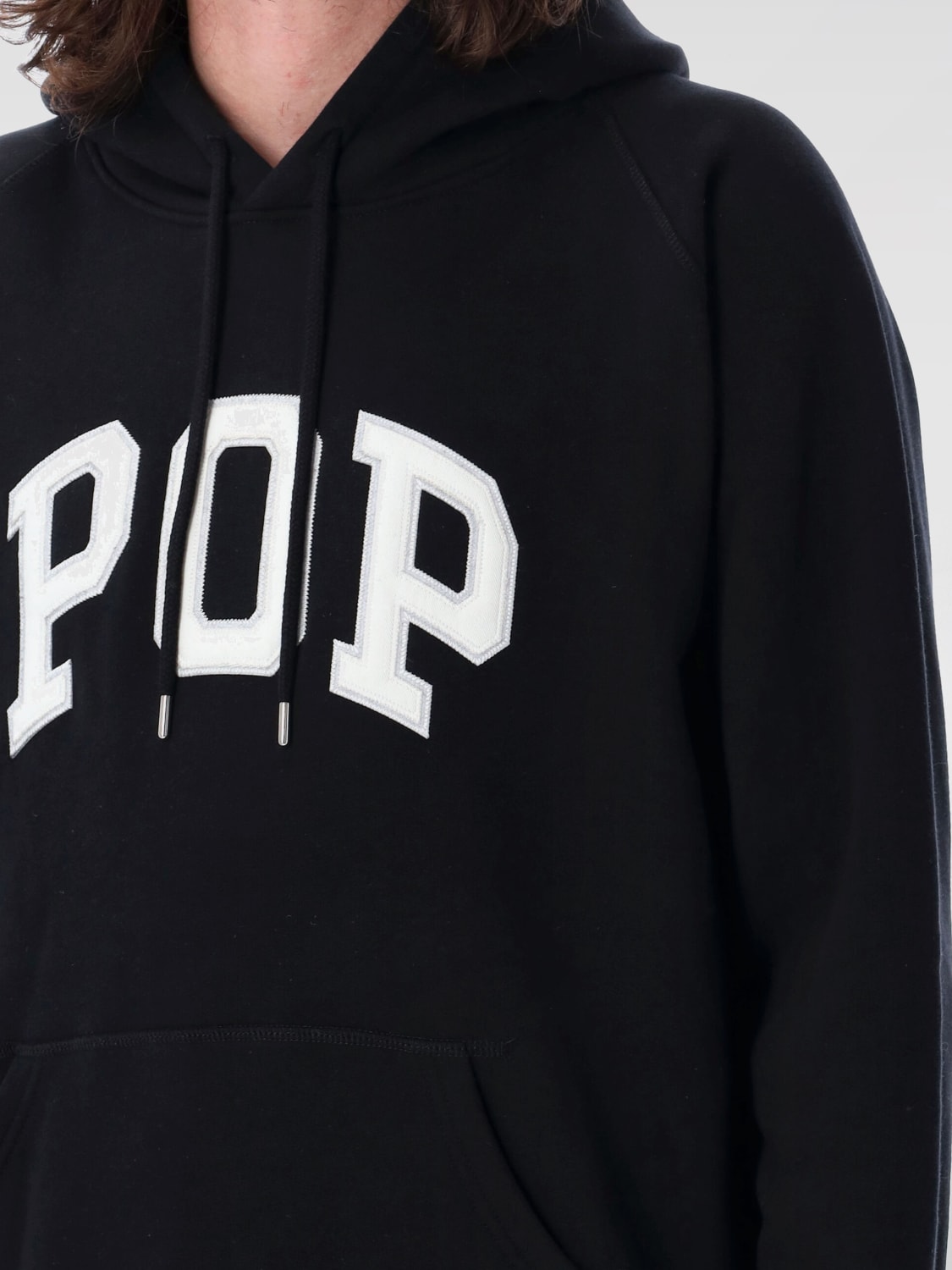 パーカー・フーディ Pop Trading Company SS25 POP HOODIE (POPSS2501005 BLACK) POP TRADING COMPANY: Suit men - Black | Pop Trading Company