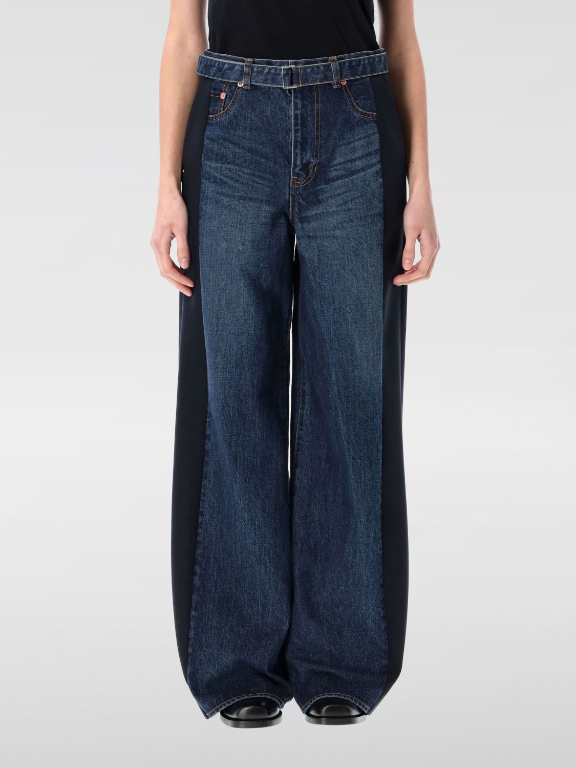 SACAI JEANS: Jeans woman Sacai, Blue - Img 1