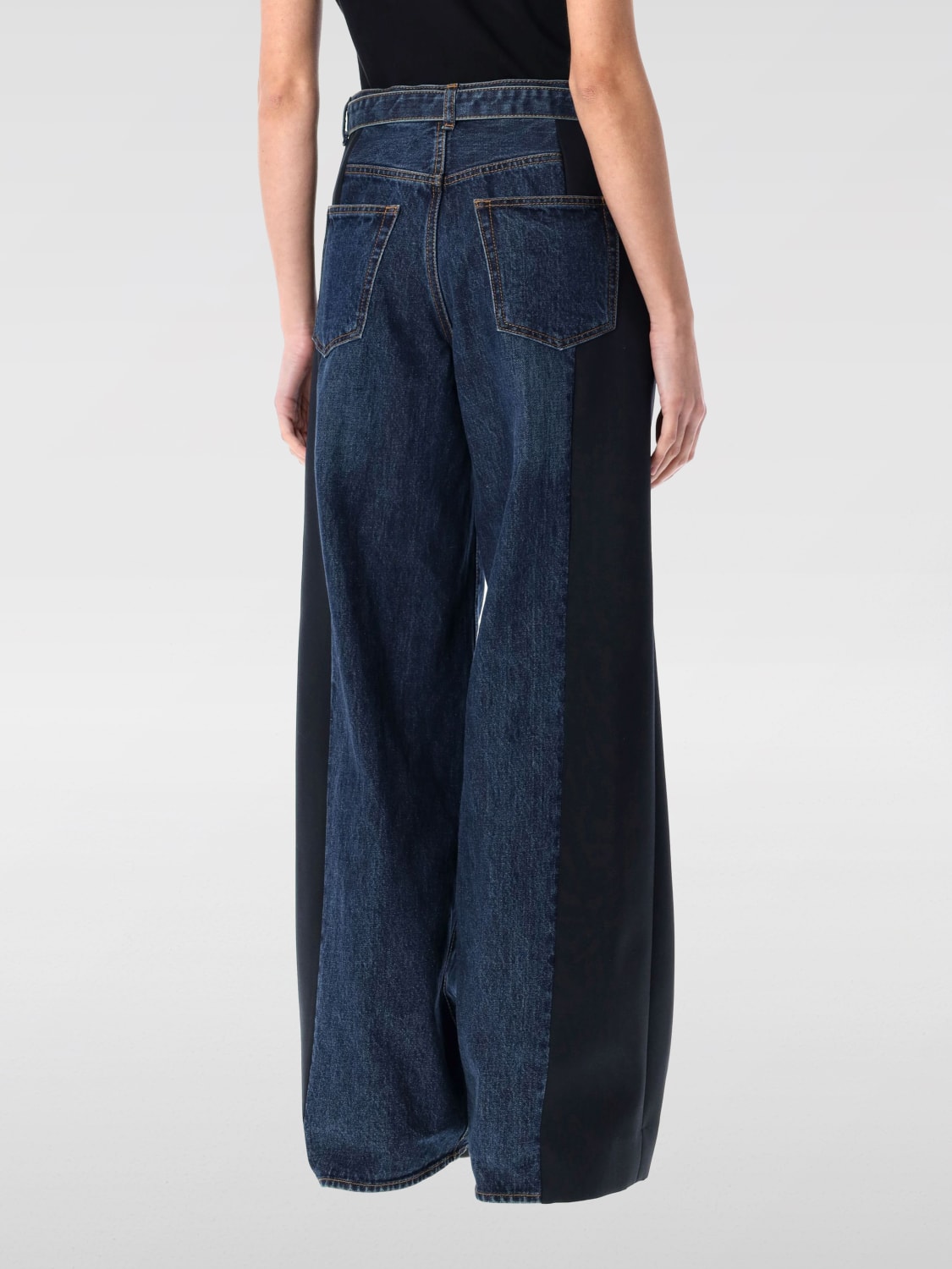 SACAI JEANS: Jeans woman Sacai, Blue - Img 2