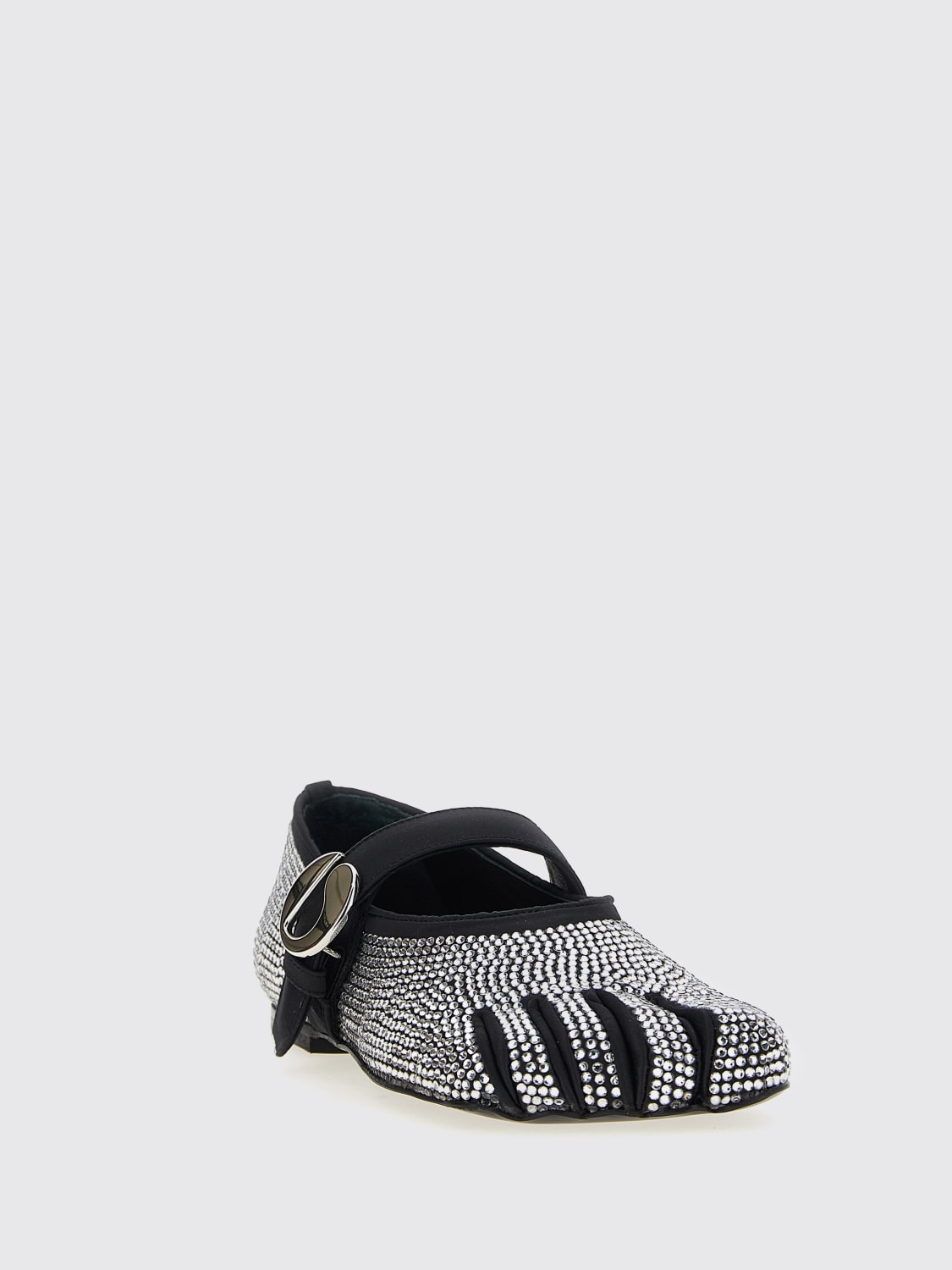 COPERNI: Flat sandals woman - Black | Coperni ballet flats