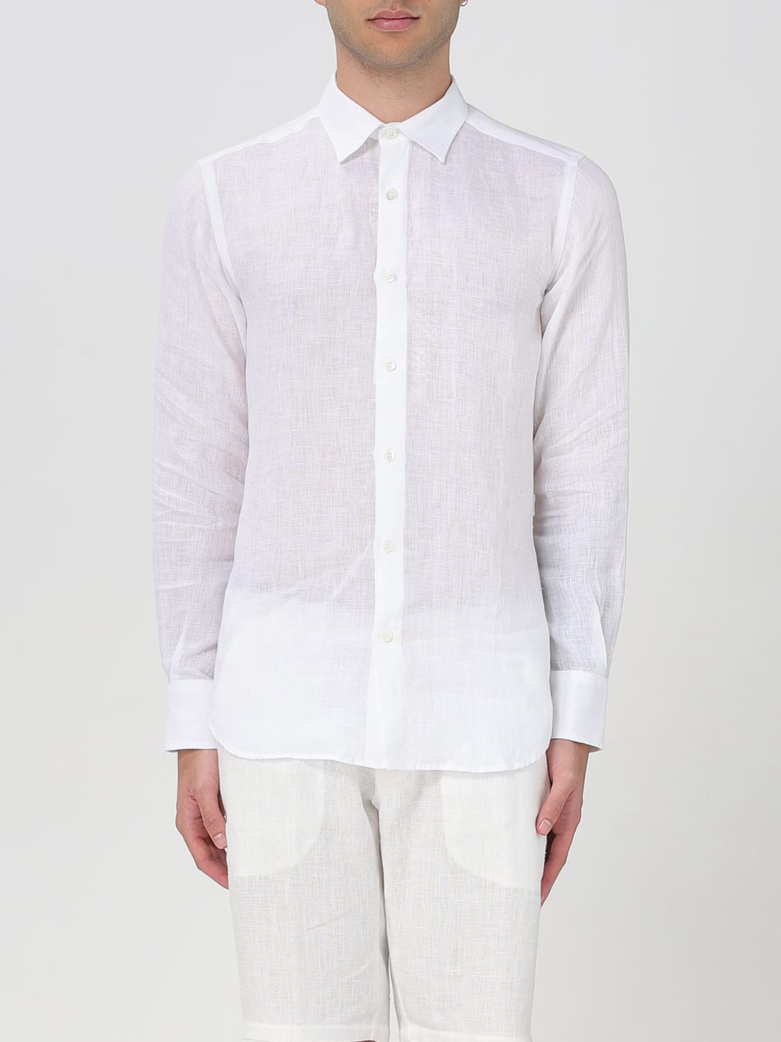 KAMPOS CAMISA: Camisa hombre Kampos, Blanco - Img 1