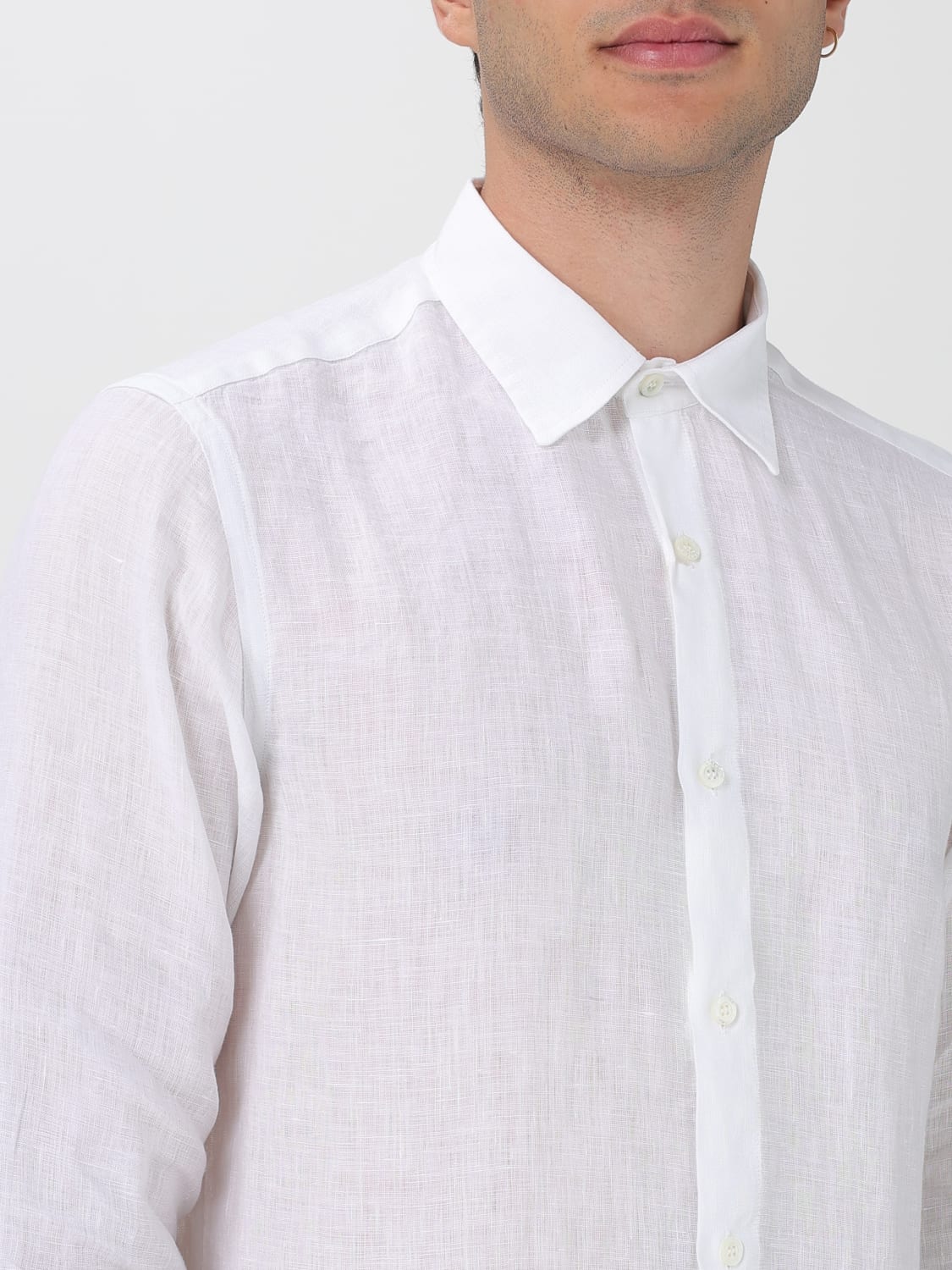 KAMPOS CAMISA: Camisa hombre Kampos, Blanco - Img 3