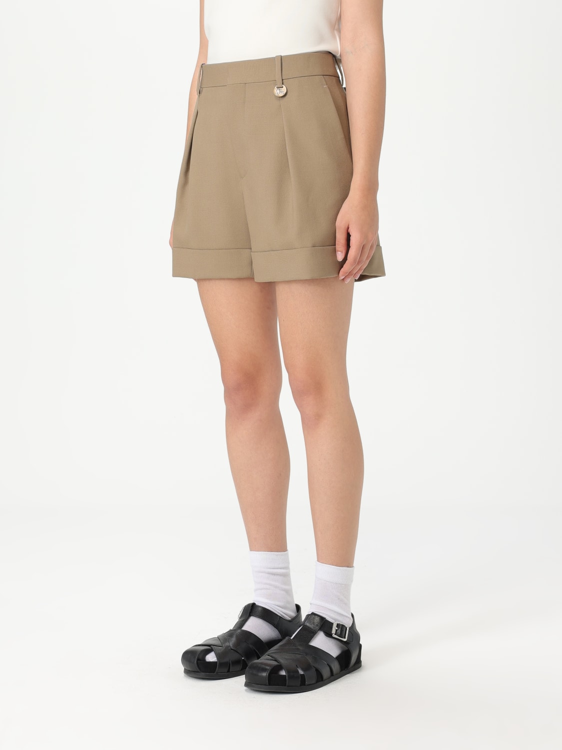 BURBERRY SHORTS: Short woman Burberry, Beige - Img 3