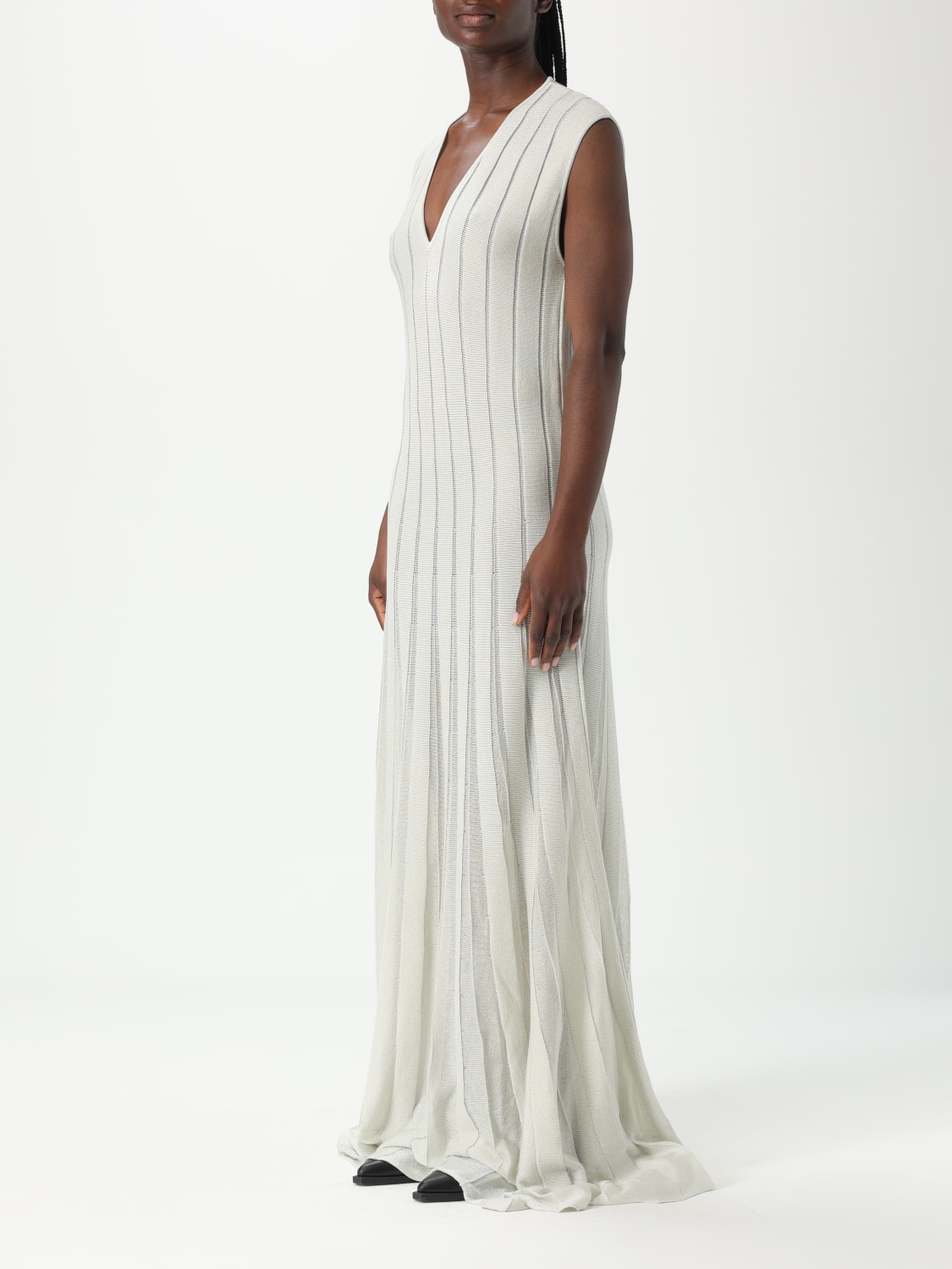 GOLDEN GOOSE DRESS: Dress woman Golden Goose, White - Img 3