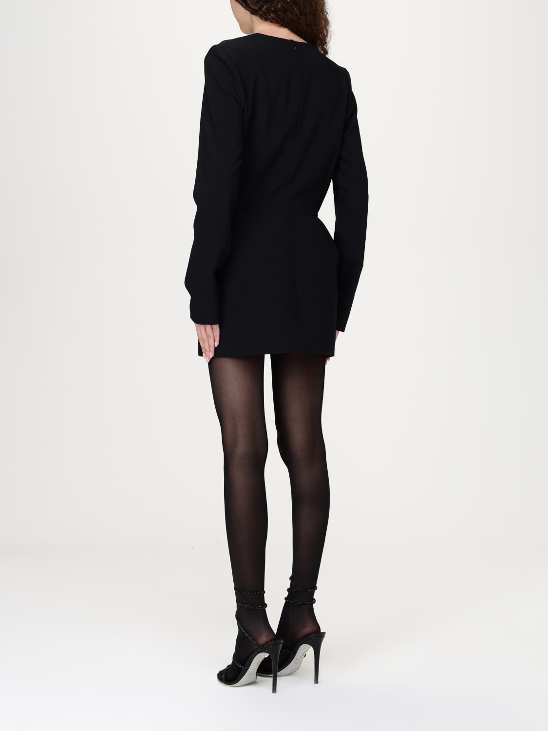 MAGDA BUTRYM ABITO: Abito mini Magda Butrym in lana , Nero - Img 2