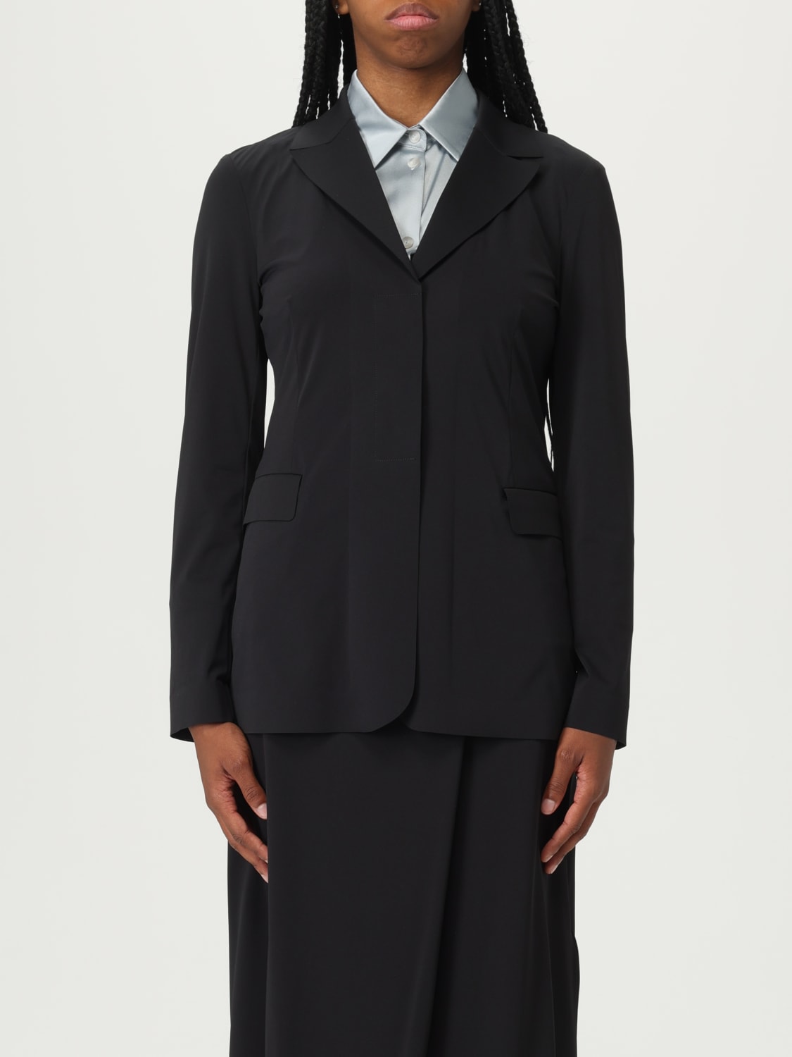 アウターその他 MM Max Mara Woman Blazer Black 2516911027600 006 MM MAX MARA: Blazer woman - Black | Mm Max Mara blazer