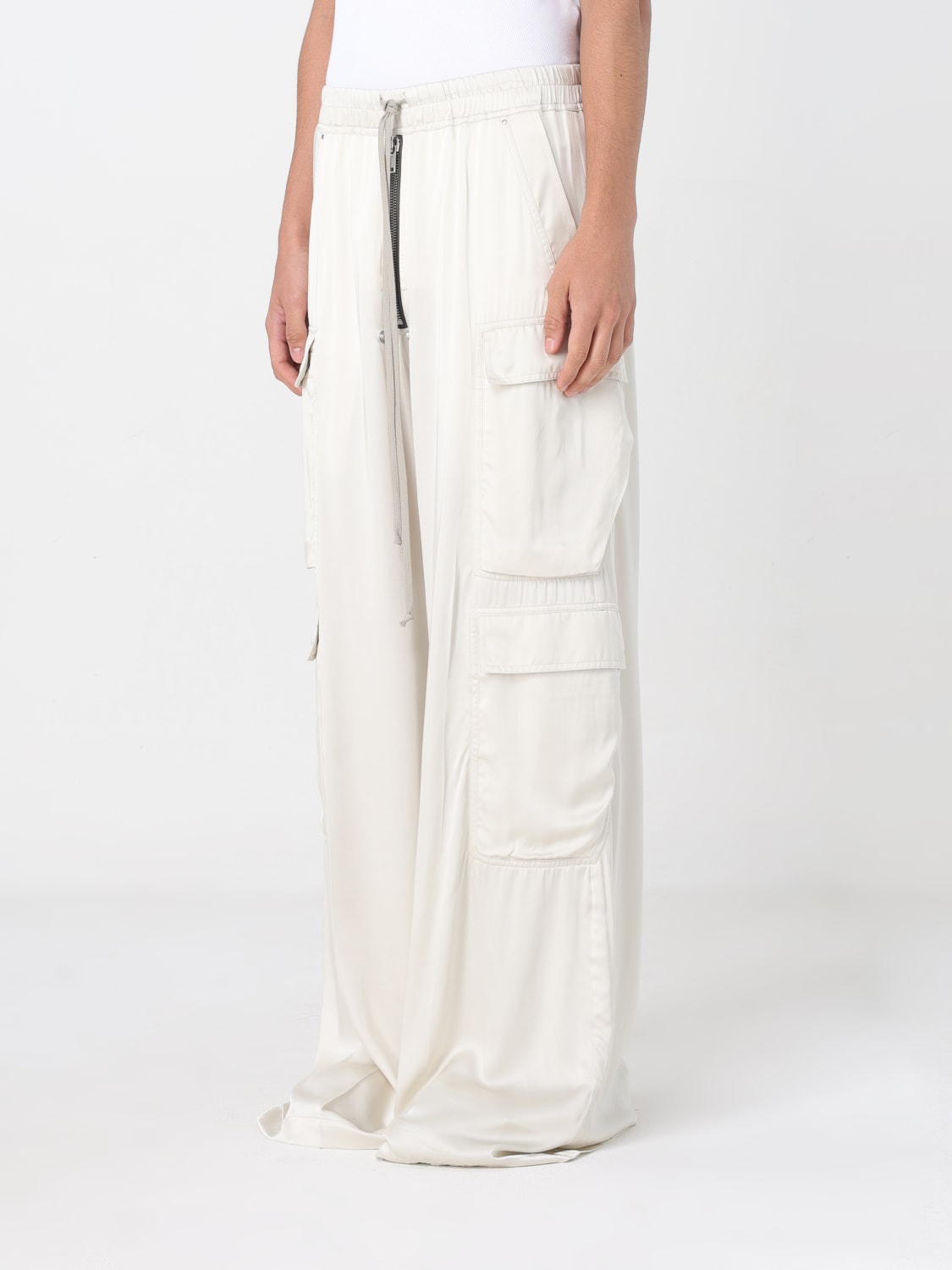 RICK OWENS PANTS: Pants men Rick Owens, Beige - Img 3