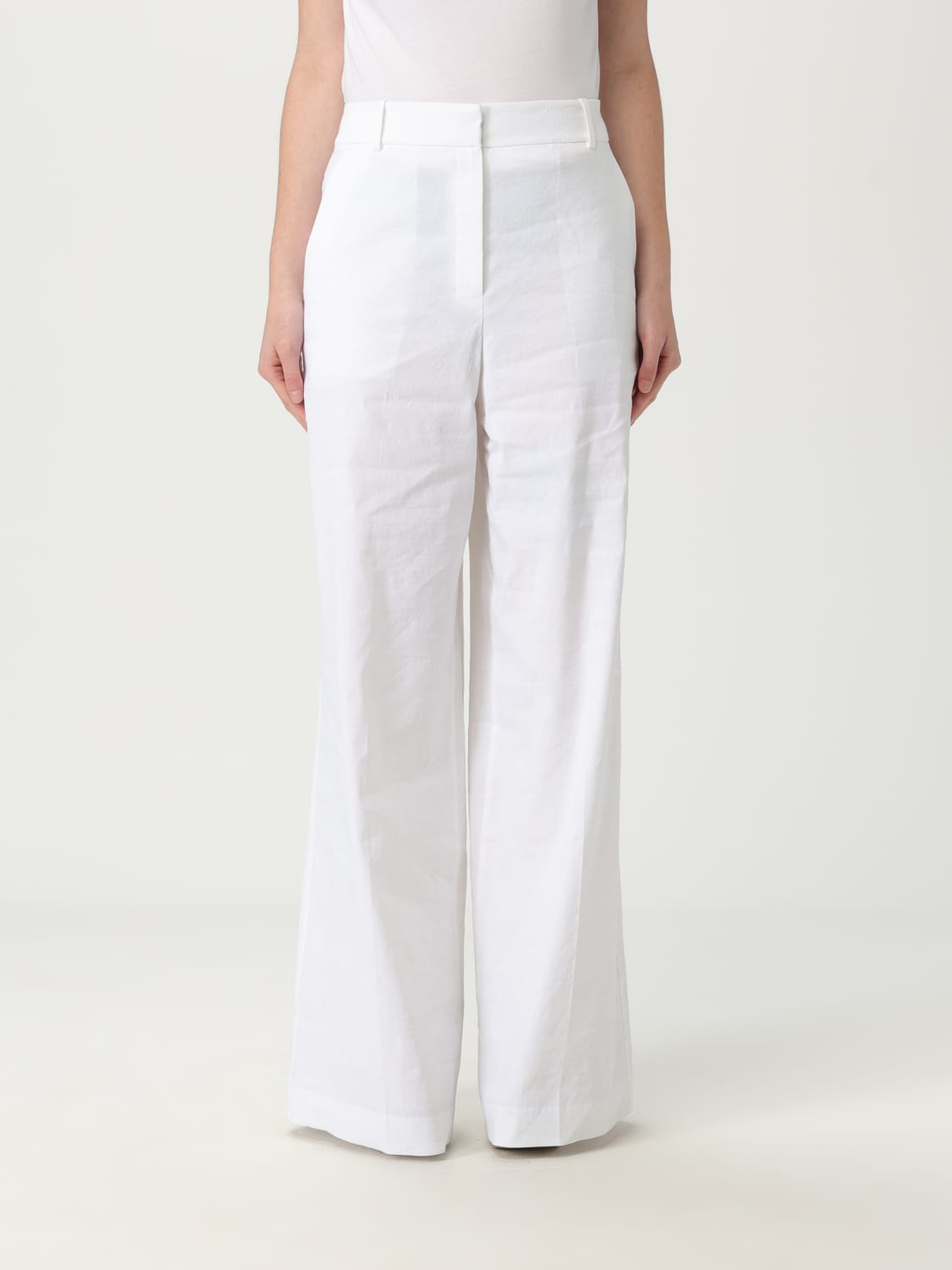 パンツ THEORY Women Straight Pants O0203211100 White THEORY: Pants woman - White | Theory pants O0203211 online