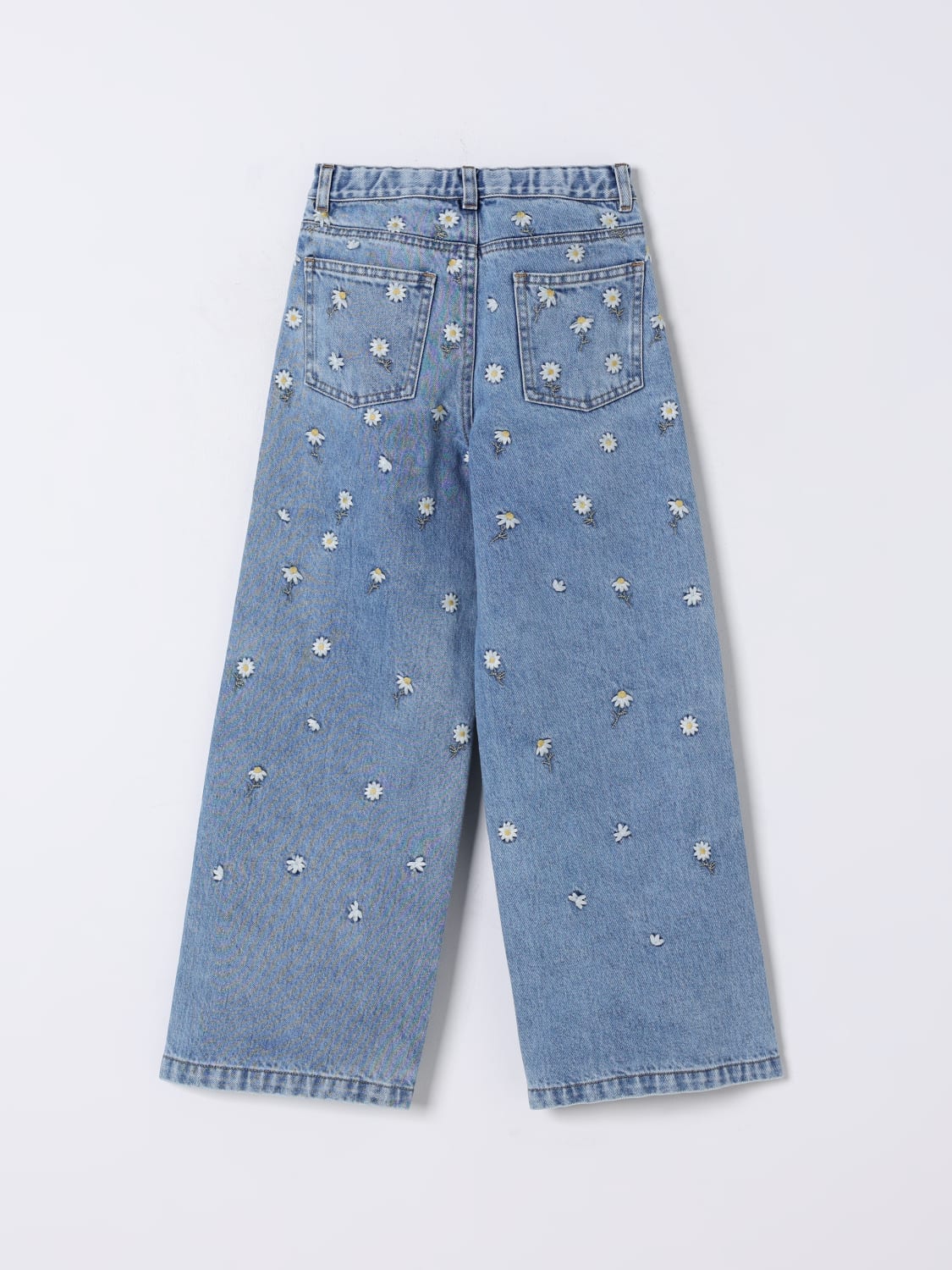 IL GUFO JEANS: Jeans Il Gufo in denim con ricami , Blue - Img 2
