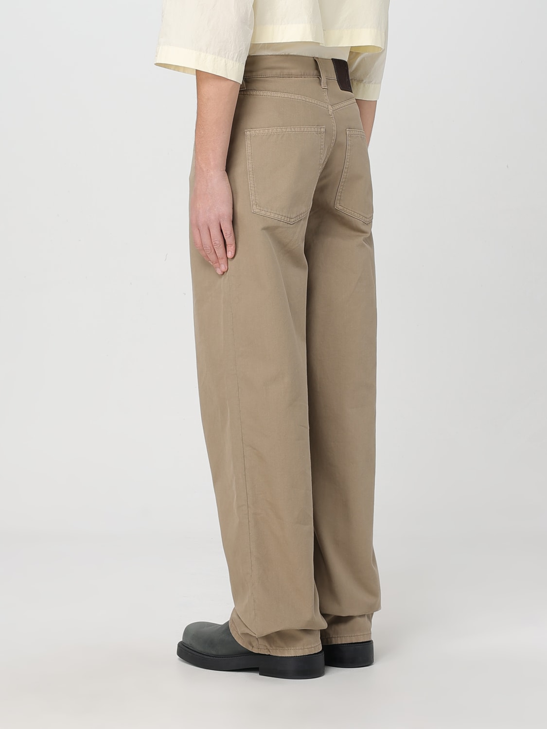 BURBERRY PANTS: Pants men Burberry, Beige - Img 3