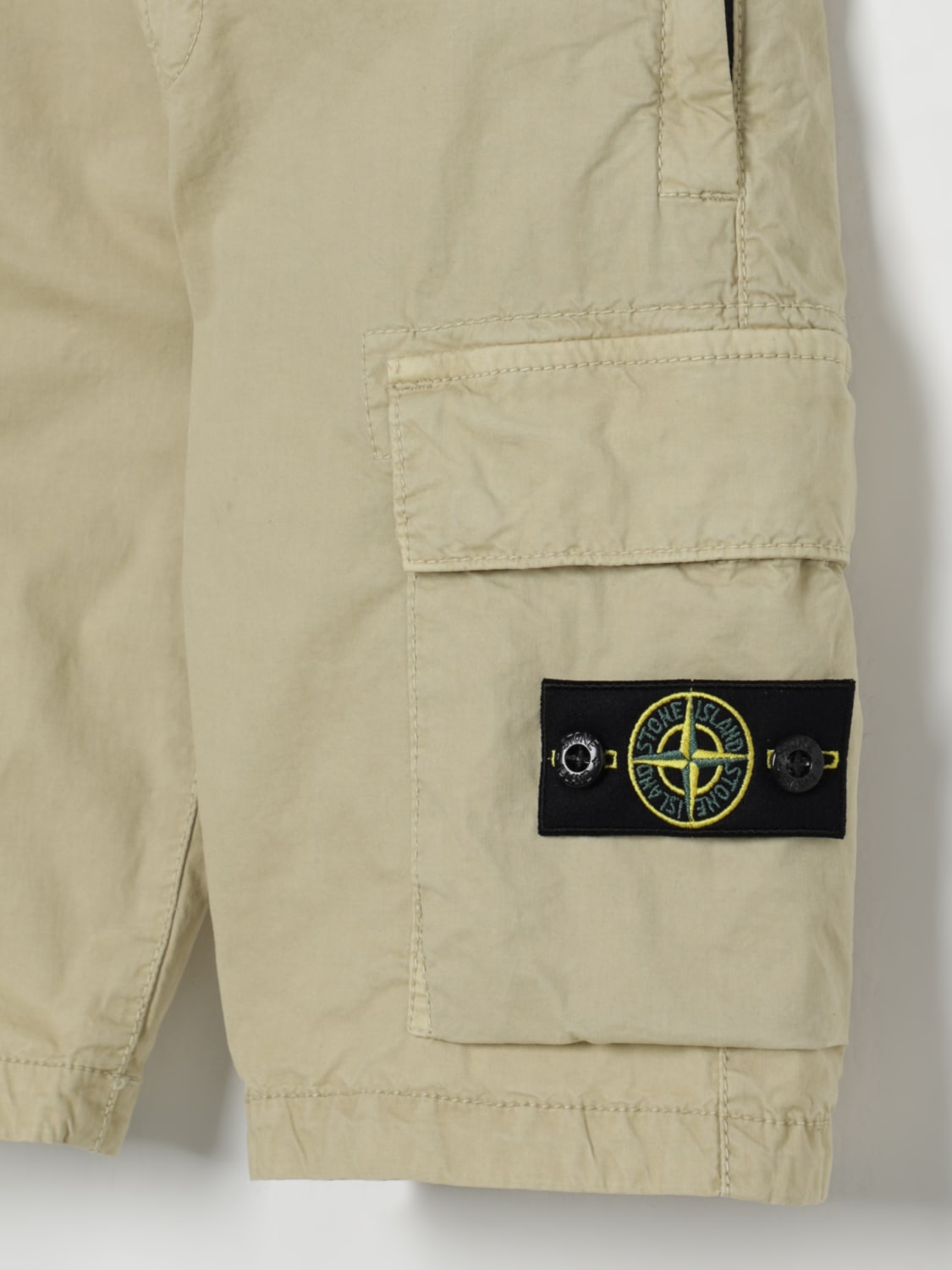 STONE ISLAND JUNIOR SHORTS: Short kids Stone Island Junior, Beige - Img 3