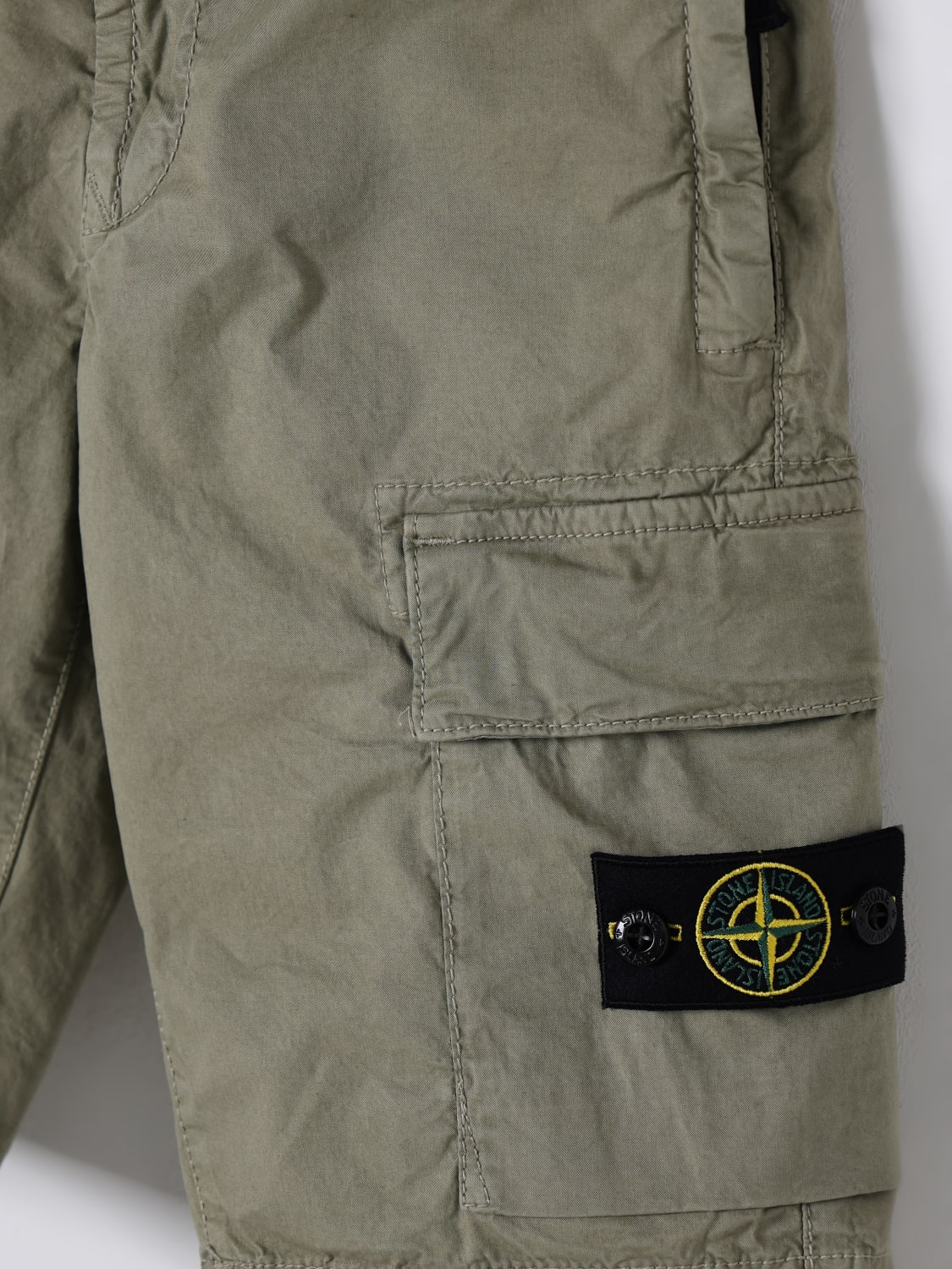 STONE ISLAND JUNIOR SHORTS: Short kids Stone Island Junior, Kaki - Img 3