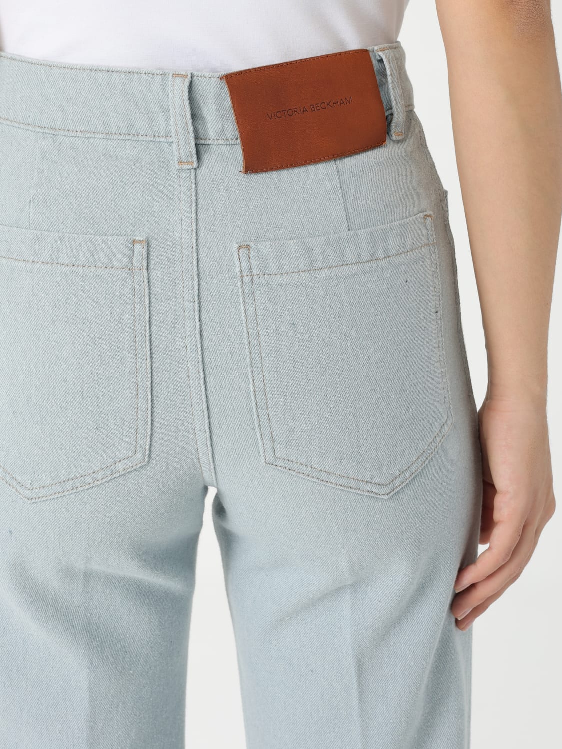VICTORIA VICTORIA BECKHAM JEANS: Jeans Victoria Victoria Beckham in denim , Blue - Img 4