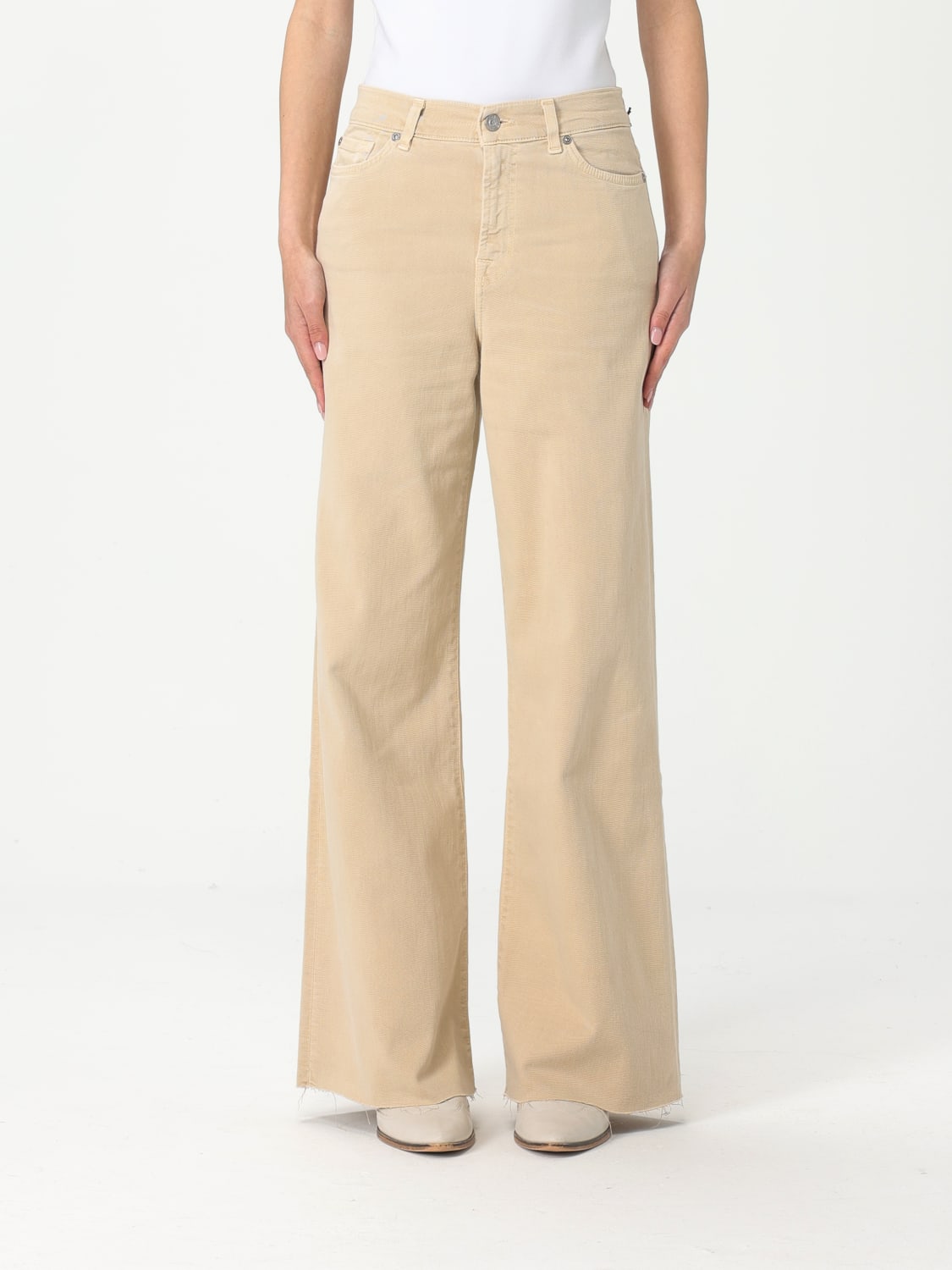 デニム・ジーパン 7 FOR ALL MANKIND Women Denim Pants 7U667E27LFW Beige 7 FOR ALL MANKIND: Jeans woman - Beige | 7 For All Mankind