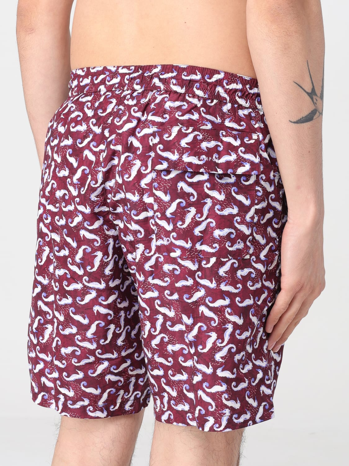 KAMPOS BADEMODE: Bademode herren Kampos, Burgunderrot - Img 3