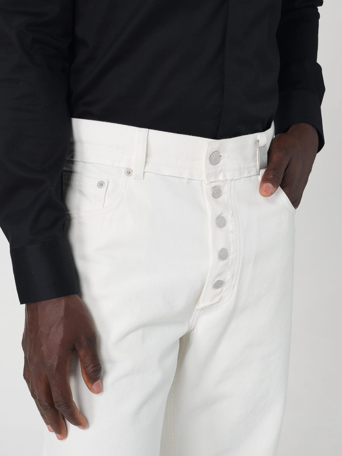 MCQUEEN JEANS: Jeans men McQueen, White - Img 5
