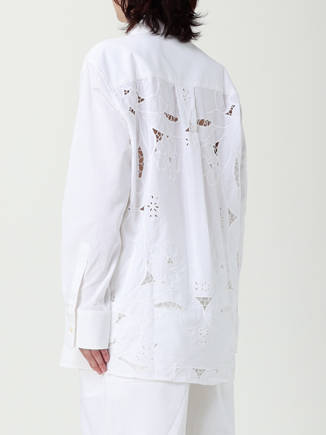 MARINE SERRE CAMISA: Camisa mujer Marine Serre, Beige - Img 3