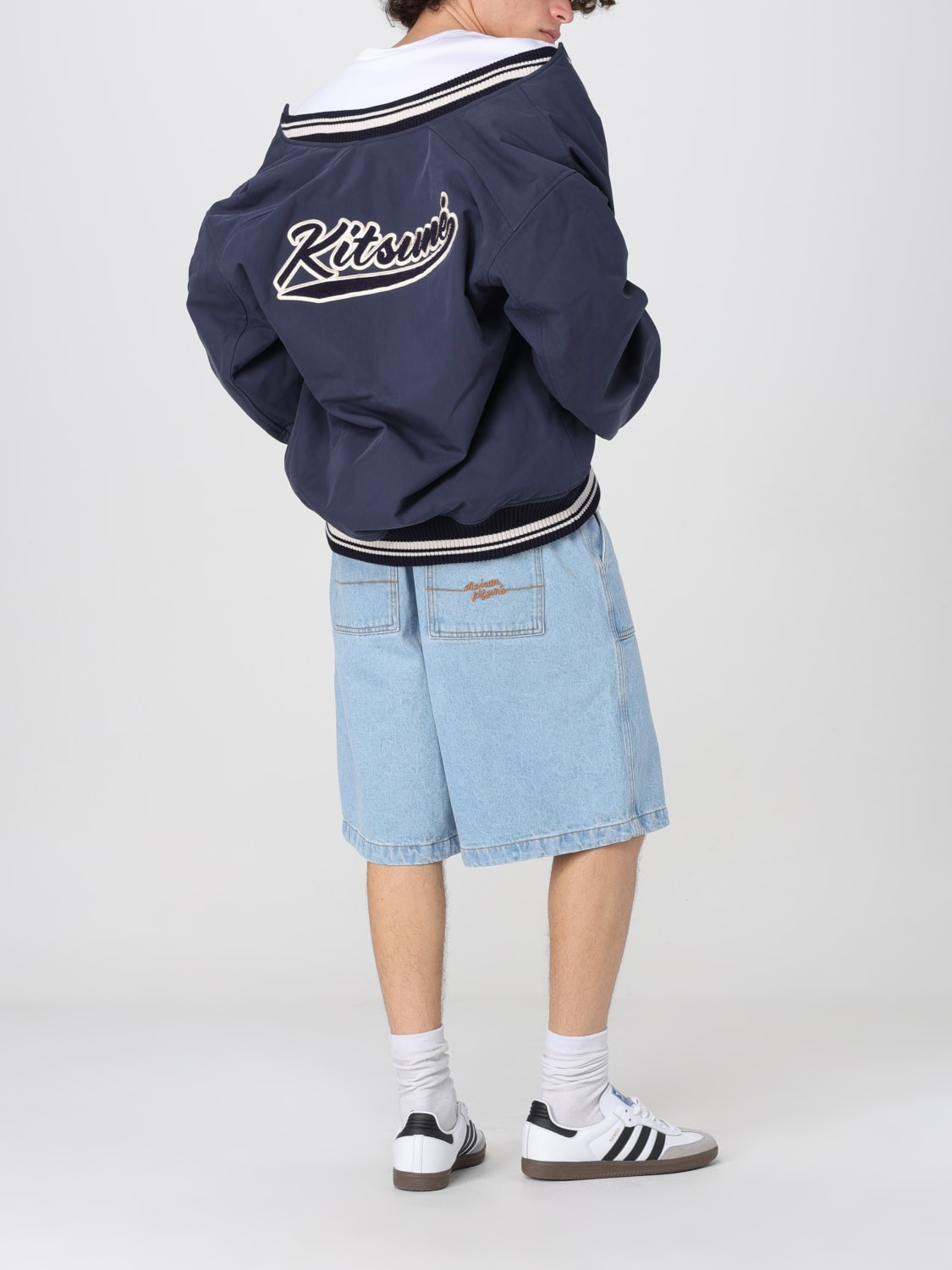 MAISON KITSUNÉ SHORTS: Short men Maison KitsunÉ, Blue - Img 2