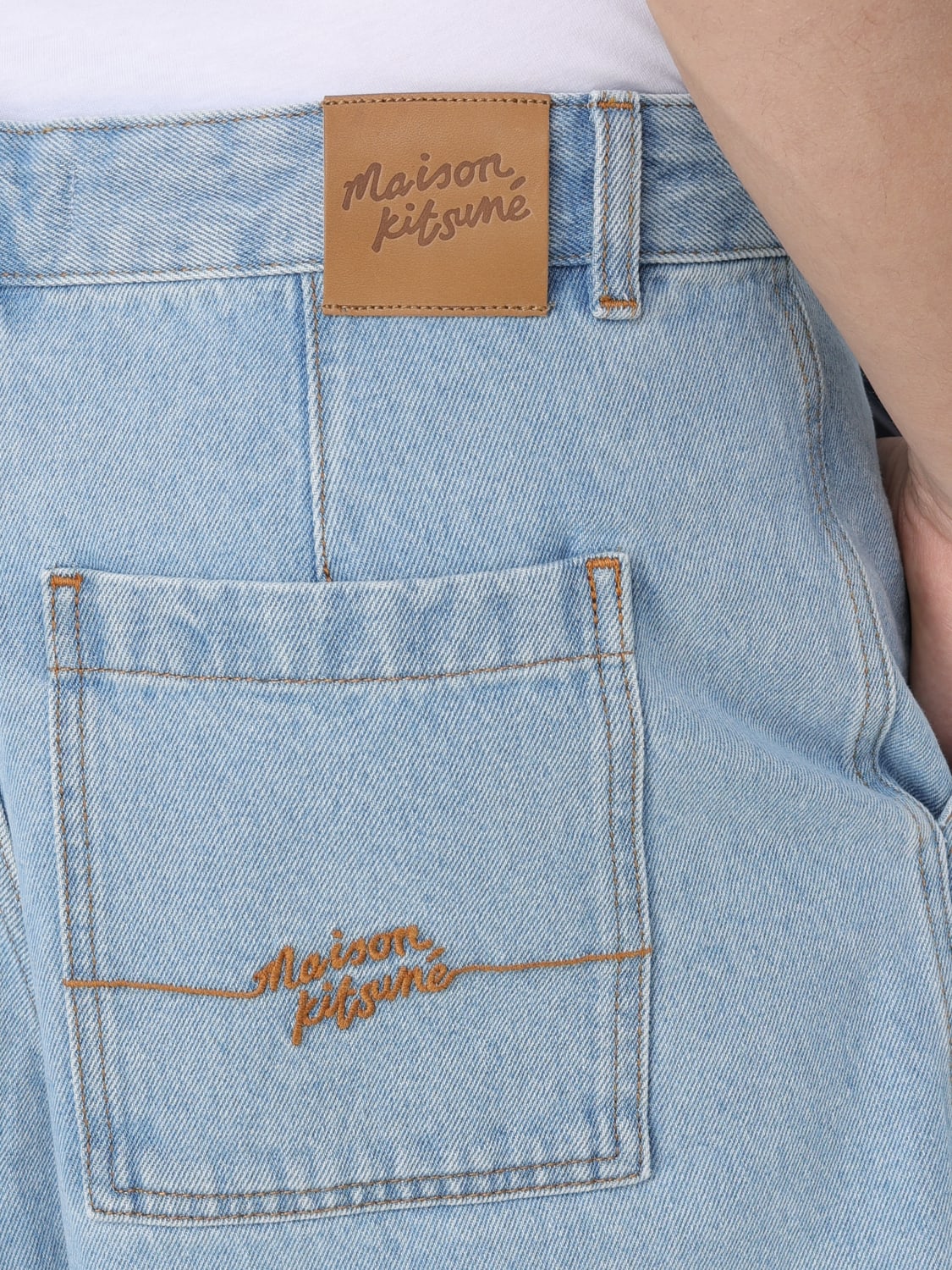 MAISON KITSUNÉ SHORTS: Short men Maison KitsunÉ, Blue - Img 4