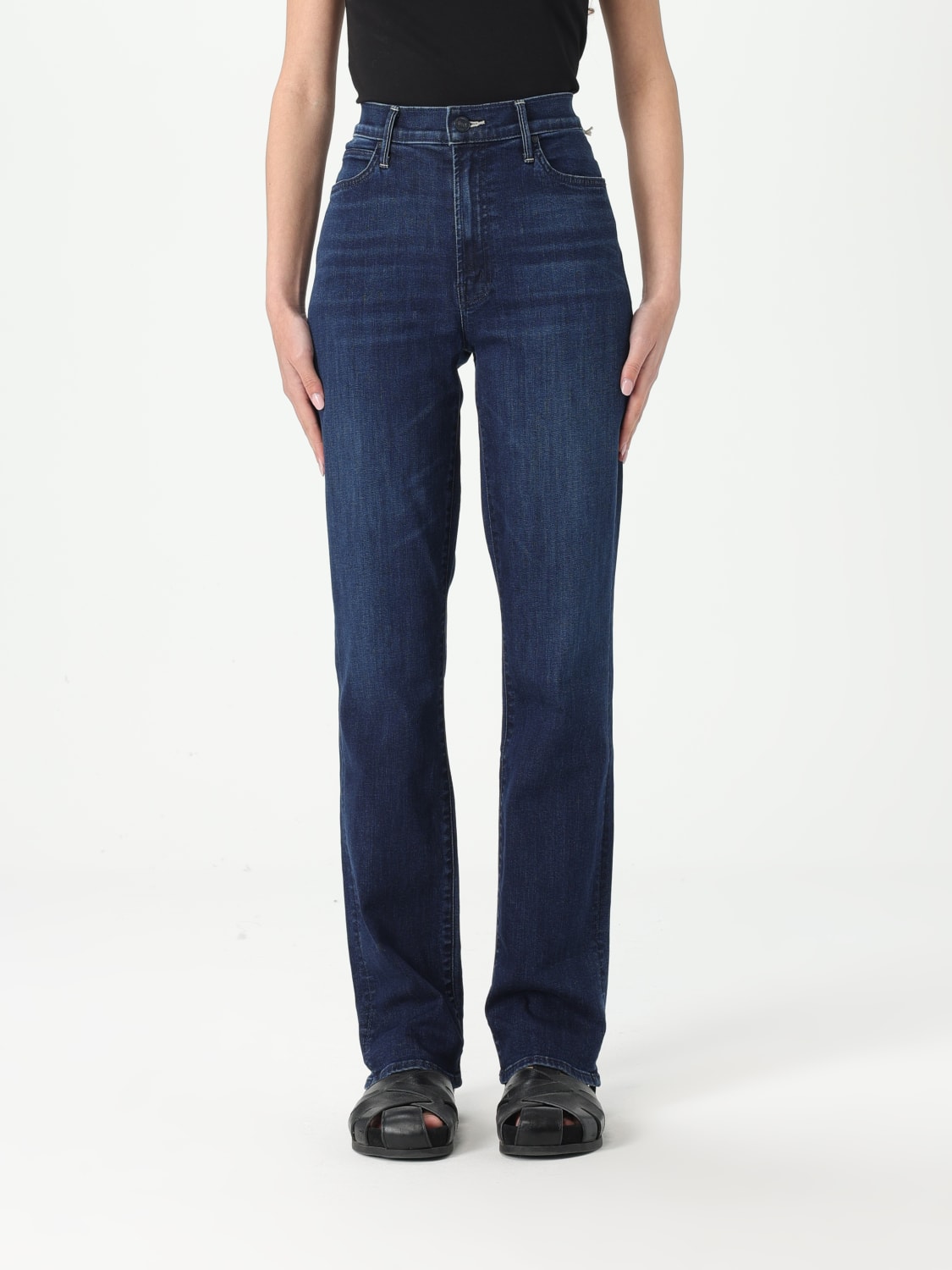 MOTHER VAQUEROS: Vaquero mujer Mother, Azul Oscuro - Img 1