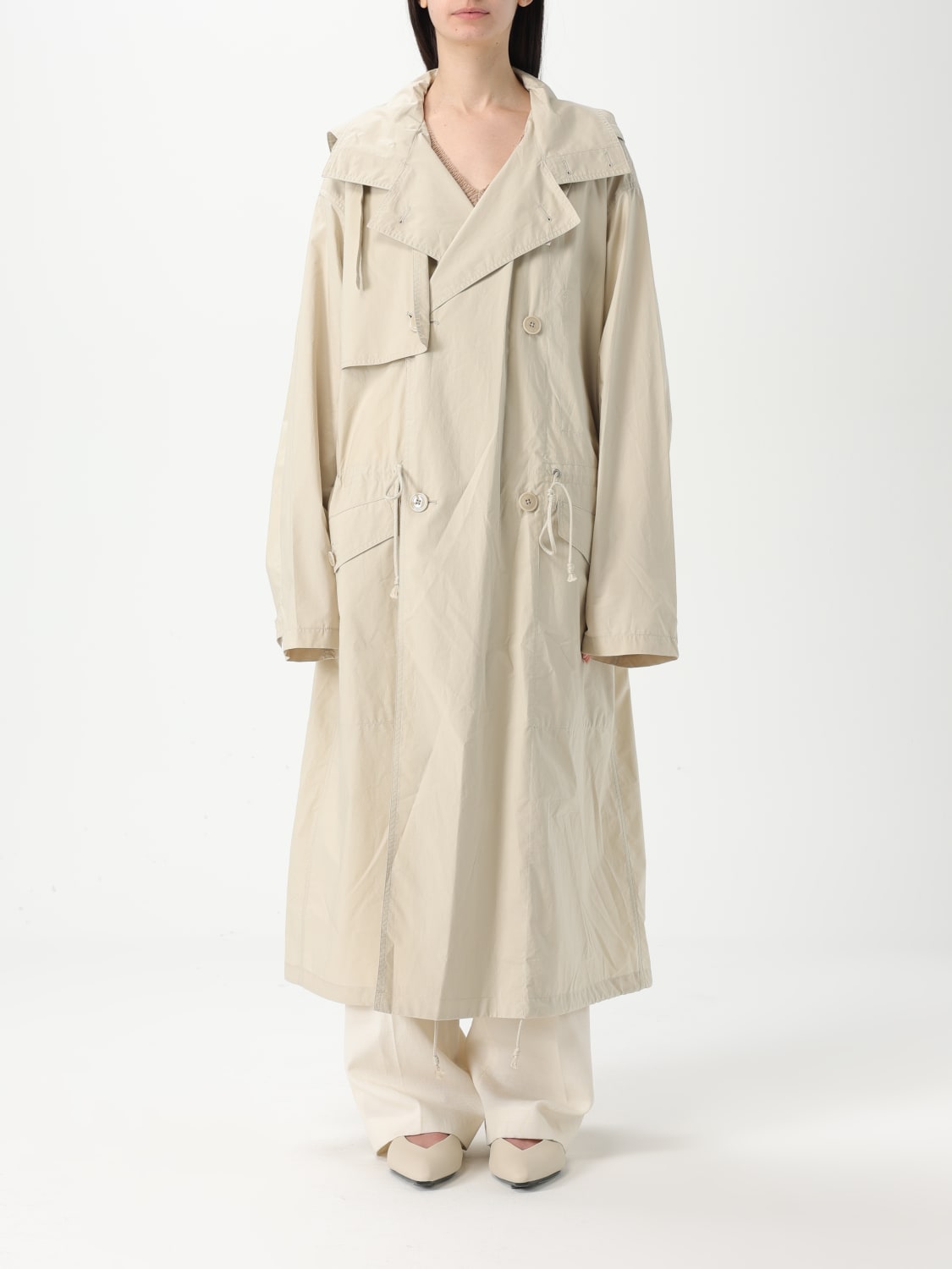 LEMAIRE: women's trench coat - Beige | Lemaire jacket