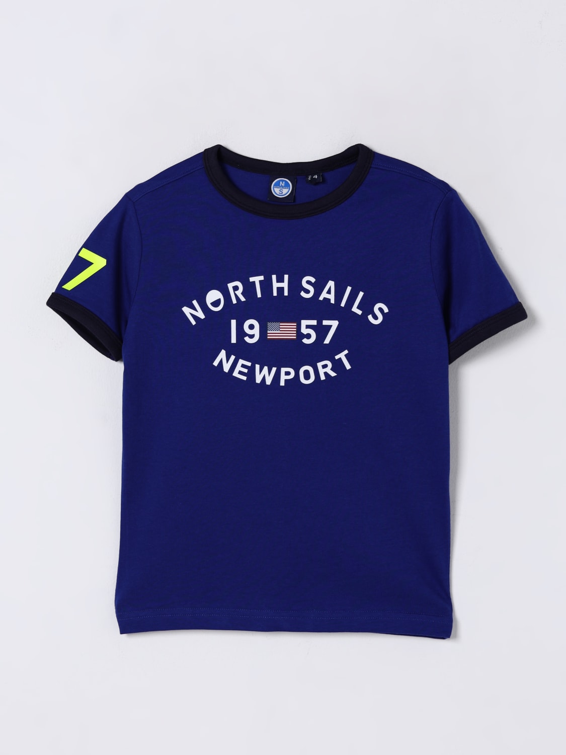 NORTH SAILS T-SHIRT: T-shirt con logo North Sails in cotone, Blue - Img 1