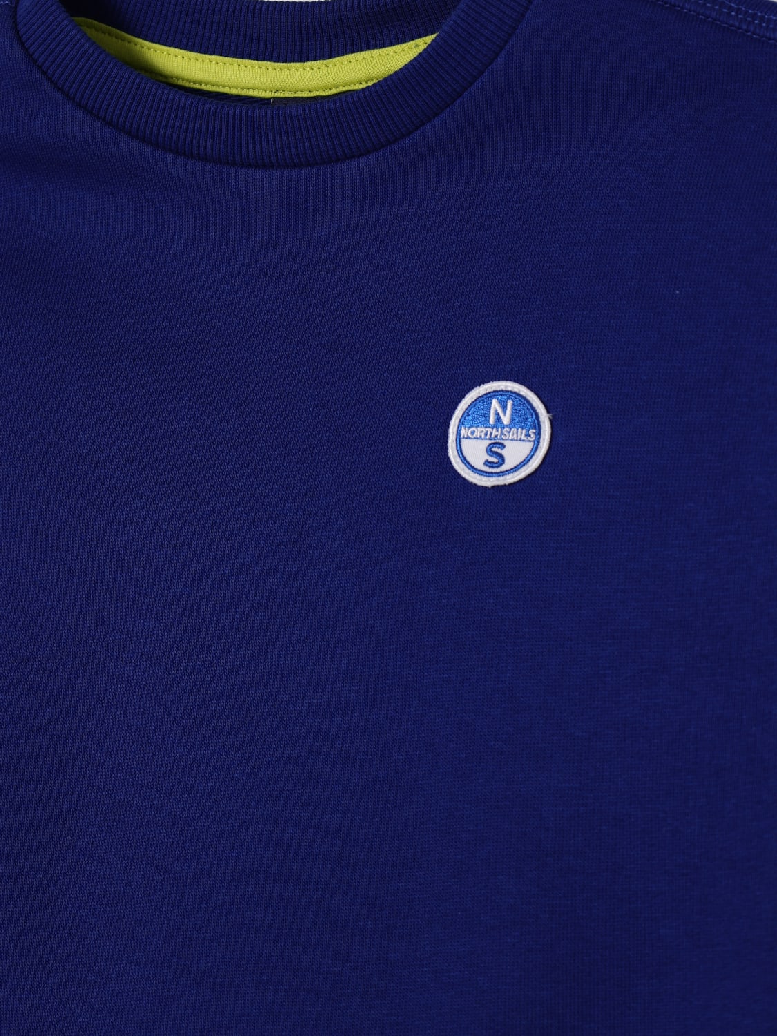 NORTH SAILS MAGLIA: Felpa a girocollo con logo North Sails in cotone, Blue - Img 3