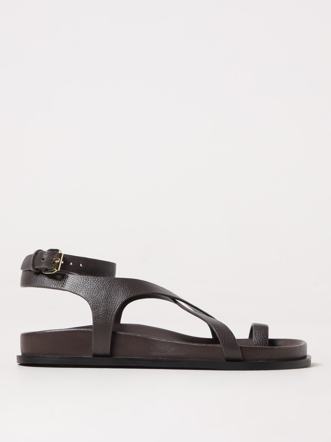 シューズ・サンダルその他 A.EMERY Woman Flat sandals Grey 242233 GRAPHITE A.EMERY: Flat sandals woman - Grey | A.EMERY flat sandals