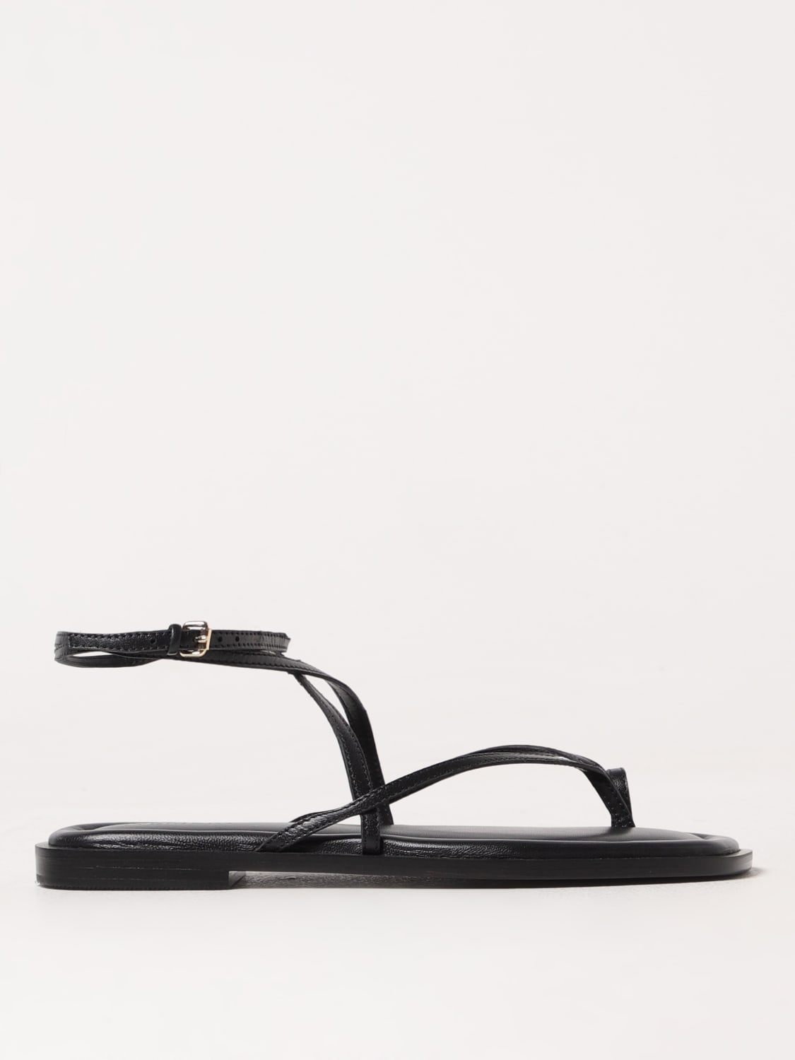 シューズ・サンダルその他 A.EMERY Woman Flat sandals Brown 242261 DEEPTAN A.EMERY: Flat sandals woman - Black | A.EMERY flat sandals