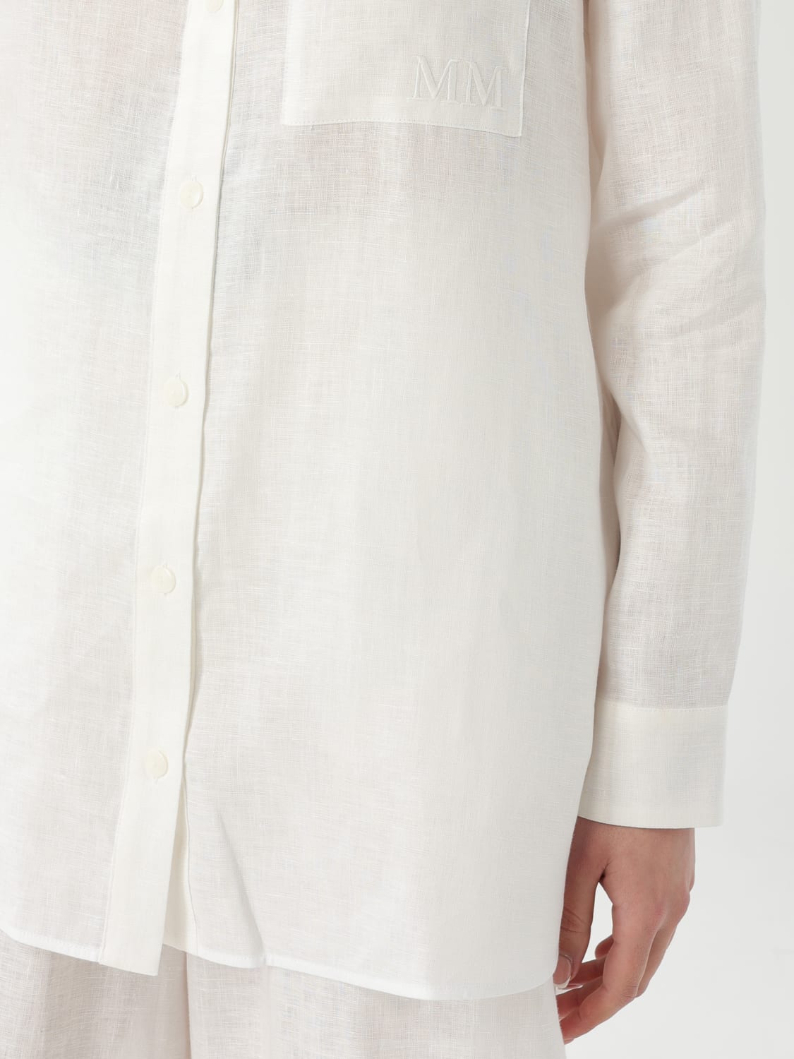 アウターその他 MM Max Mara Woman Blazer White 2516111018600 010 MM MAX MARA: Blazer woman - White | Mm Max Mara shirt