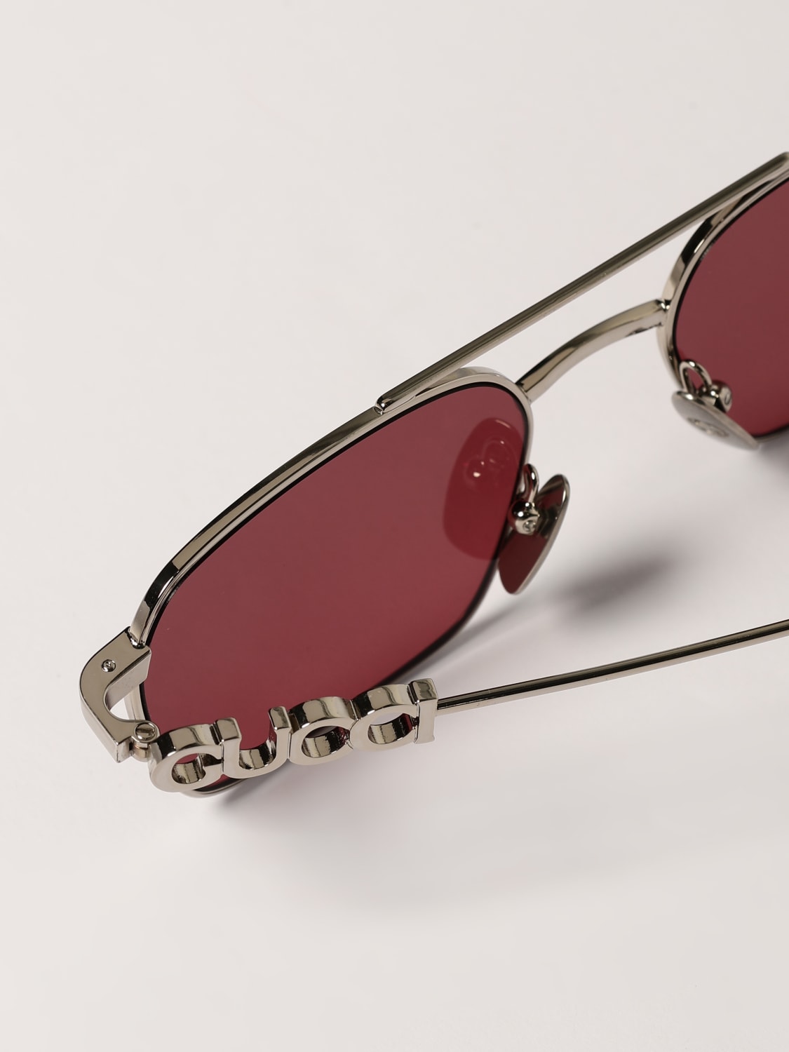 GUCCI: Sunglasses woman - Silver | Gucci sunglasses GG1804S
