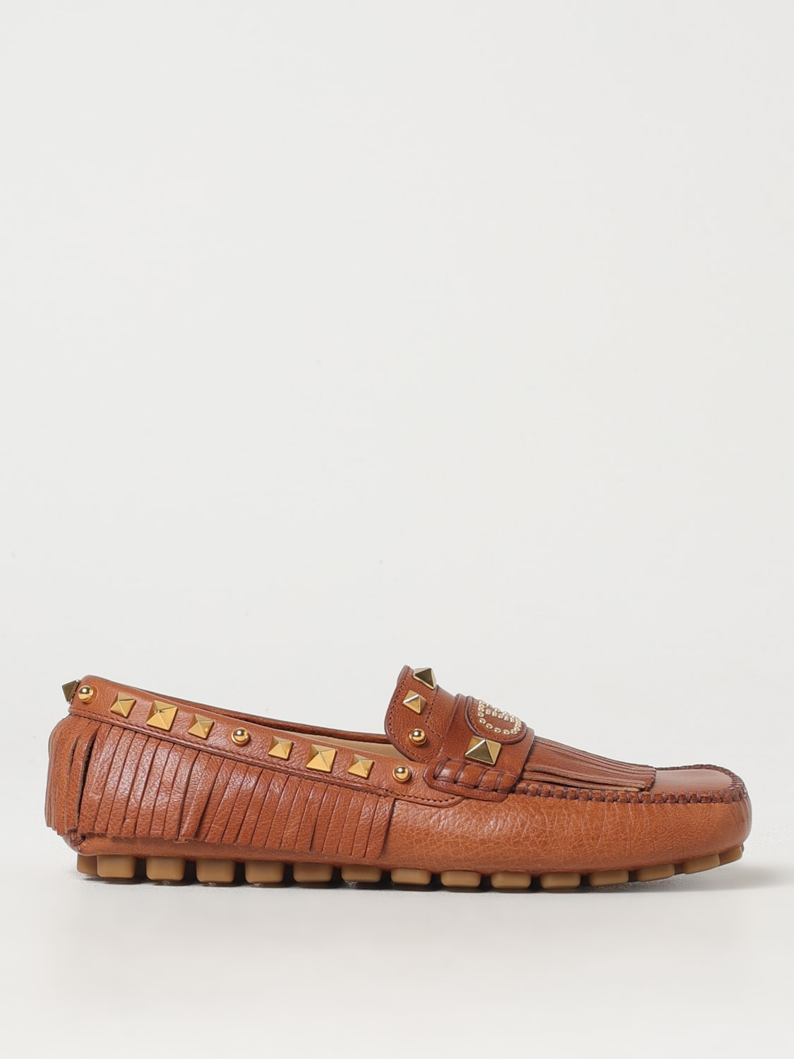 VALENTINO GARAVANI LOAFER: Ballet flats woman Valentino Garavani, Tobacco - Img 1