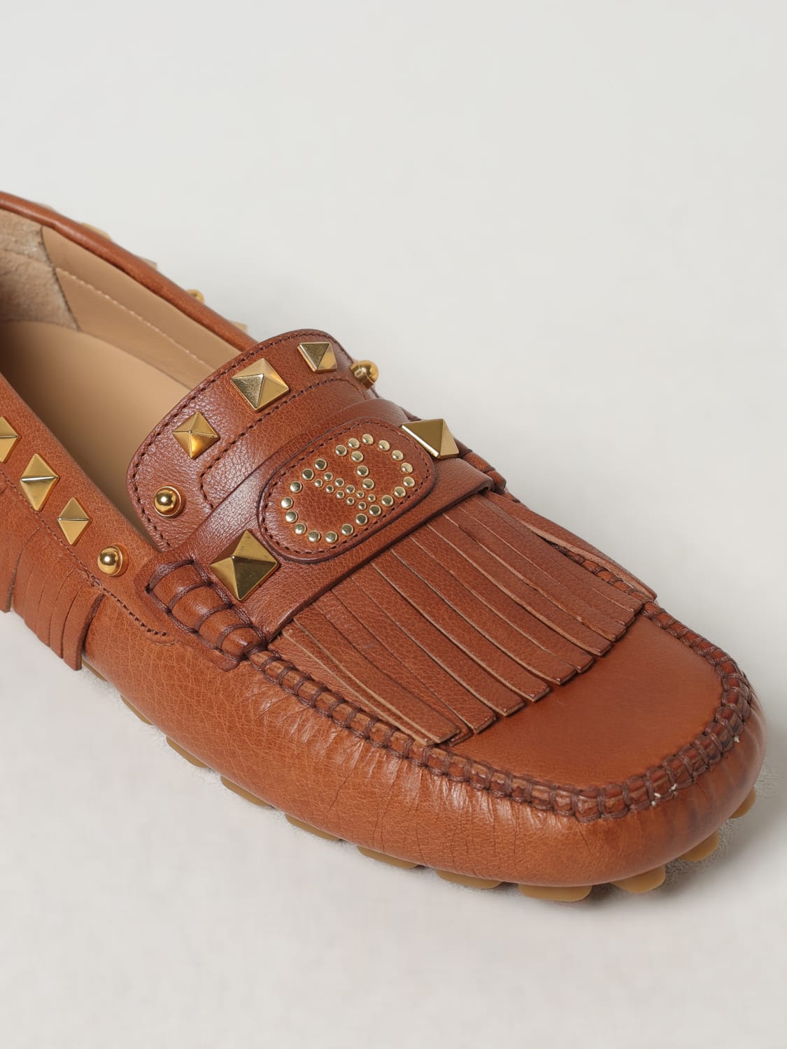 VALENTINO GARAVANI LOAFER: Ballet flats woman Valentino Garavani, Tobacco - Img 4