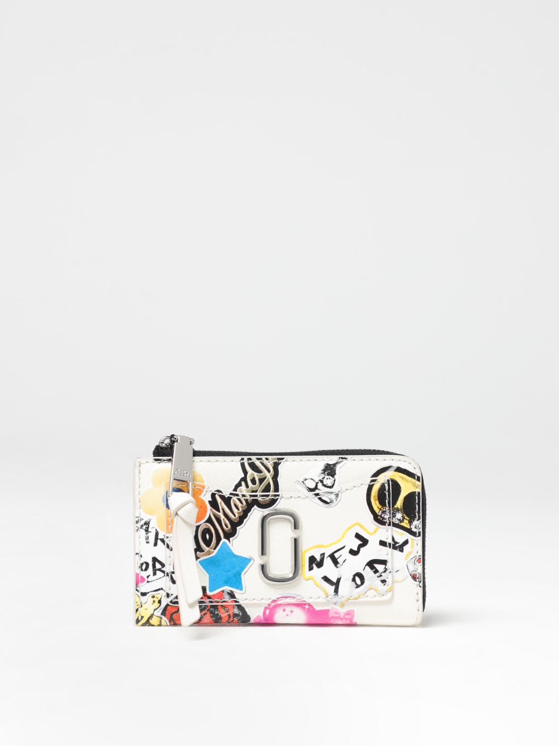 財布・小物その他 MARC JACOBS Woman Wallet Red 2S5SMP016S01 101 Red 'The Leather Mini Compact' Wallet by Marc Jacobs on Sale