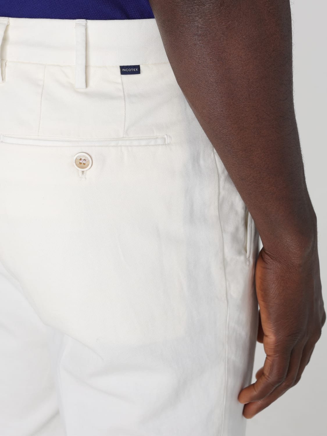 INCOTEX: Pants men - White | Incotex pants ZX541W90423