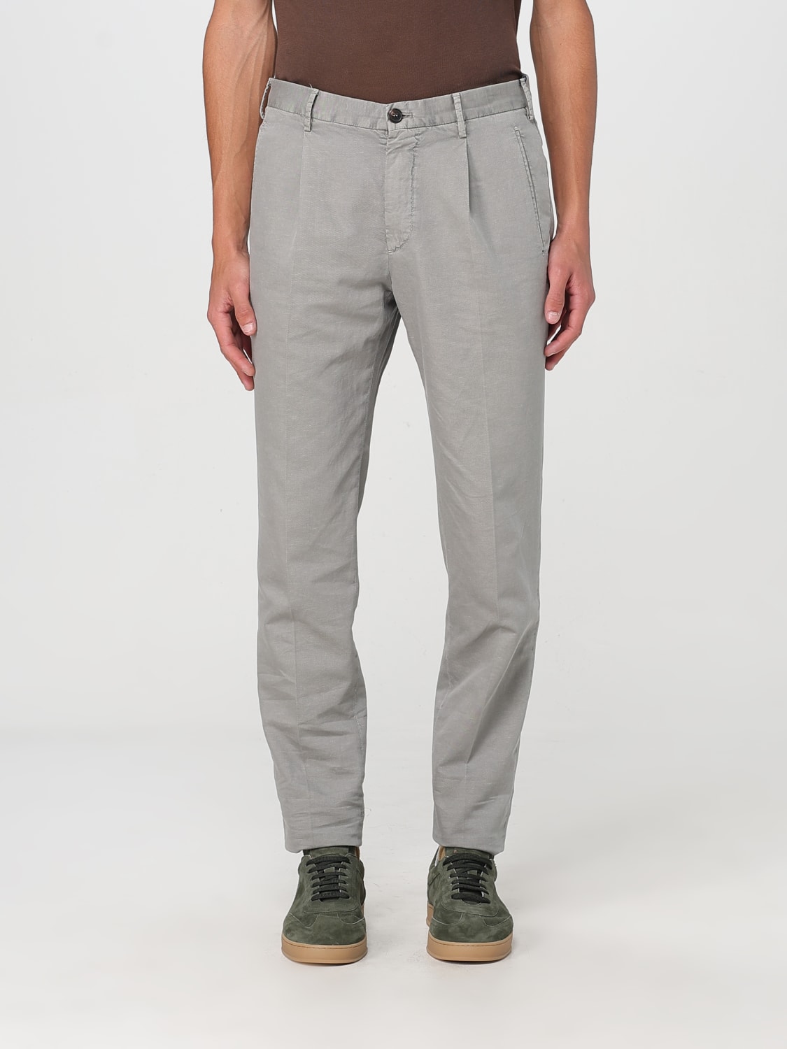 INCOTEX: Pants men - Grey | Incotex pants ZX541W90423 online