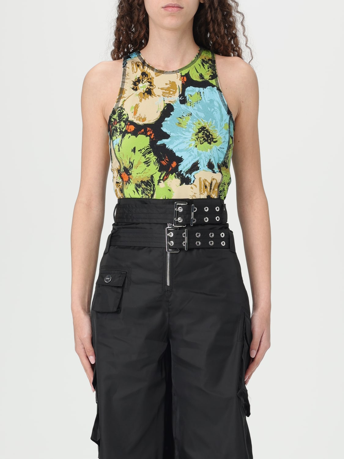 GANNI TOP: Ganni women's bodysuit, Multicolor - Img 1