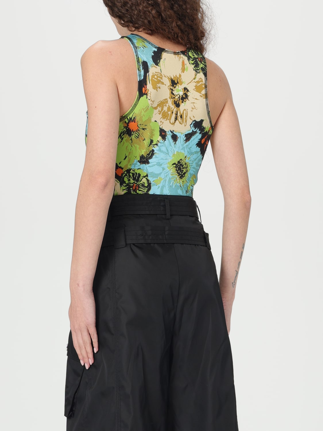 GANNI TOP: Ganni women's bodysuit, Multicolor - Img 3